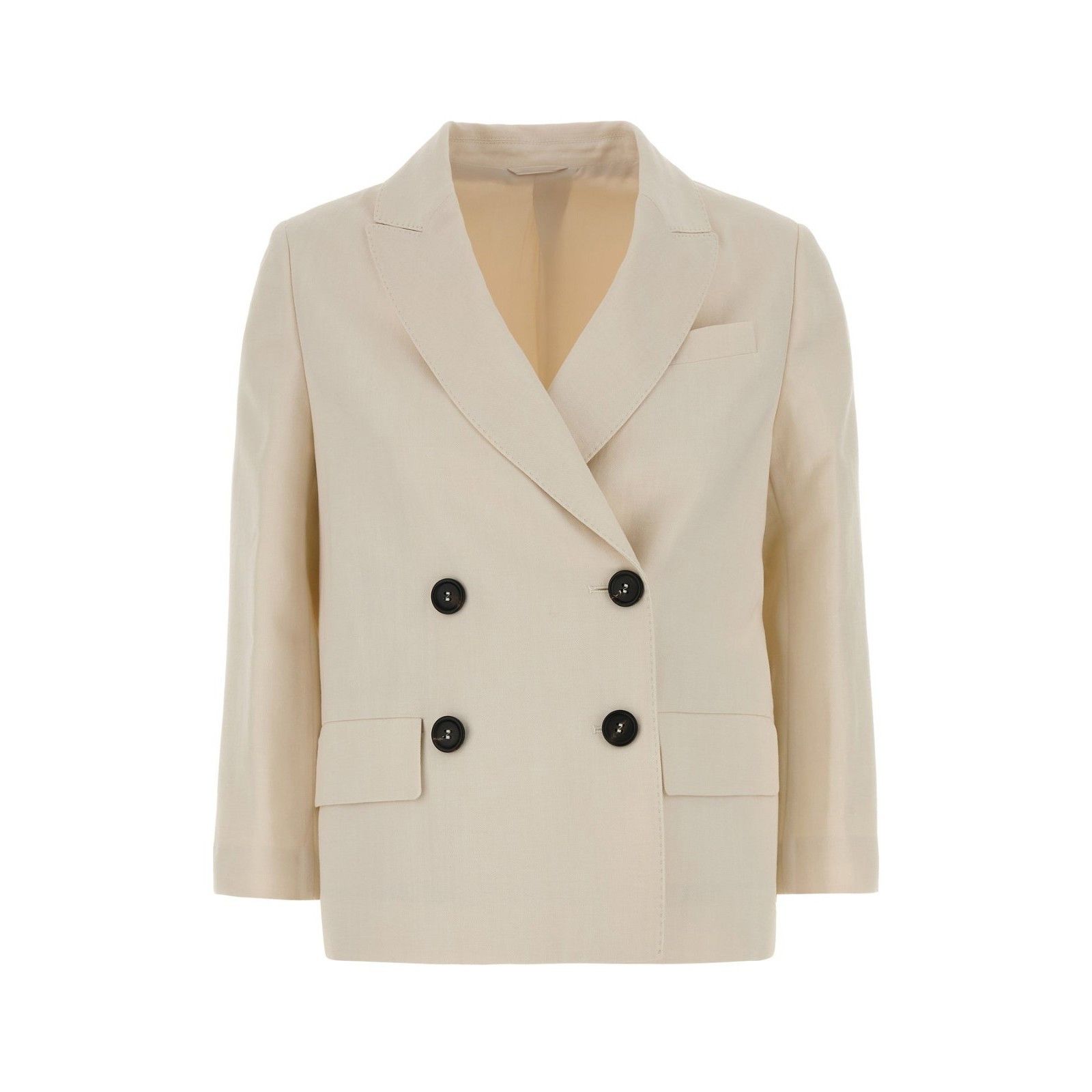 BRUNELLO CUCINELLI Ivory Jersey Blazer New & Authentic (Wome