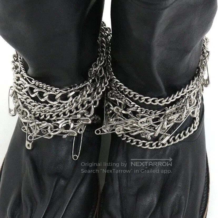 Rei Kawakubo Comme des Garcons Tricot Chain Engineer Boots. Size US 7 / IT 37 - 4 Thumbnail