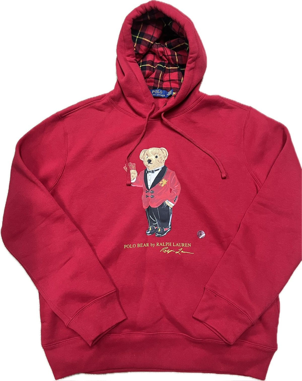 Polo Ralph Lauren Men’s Lunar New Year Bear offers Hoodie Red Sweatshirt Sz XXL NWT