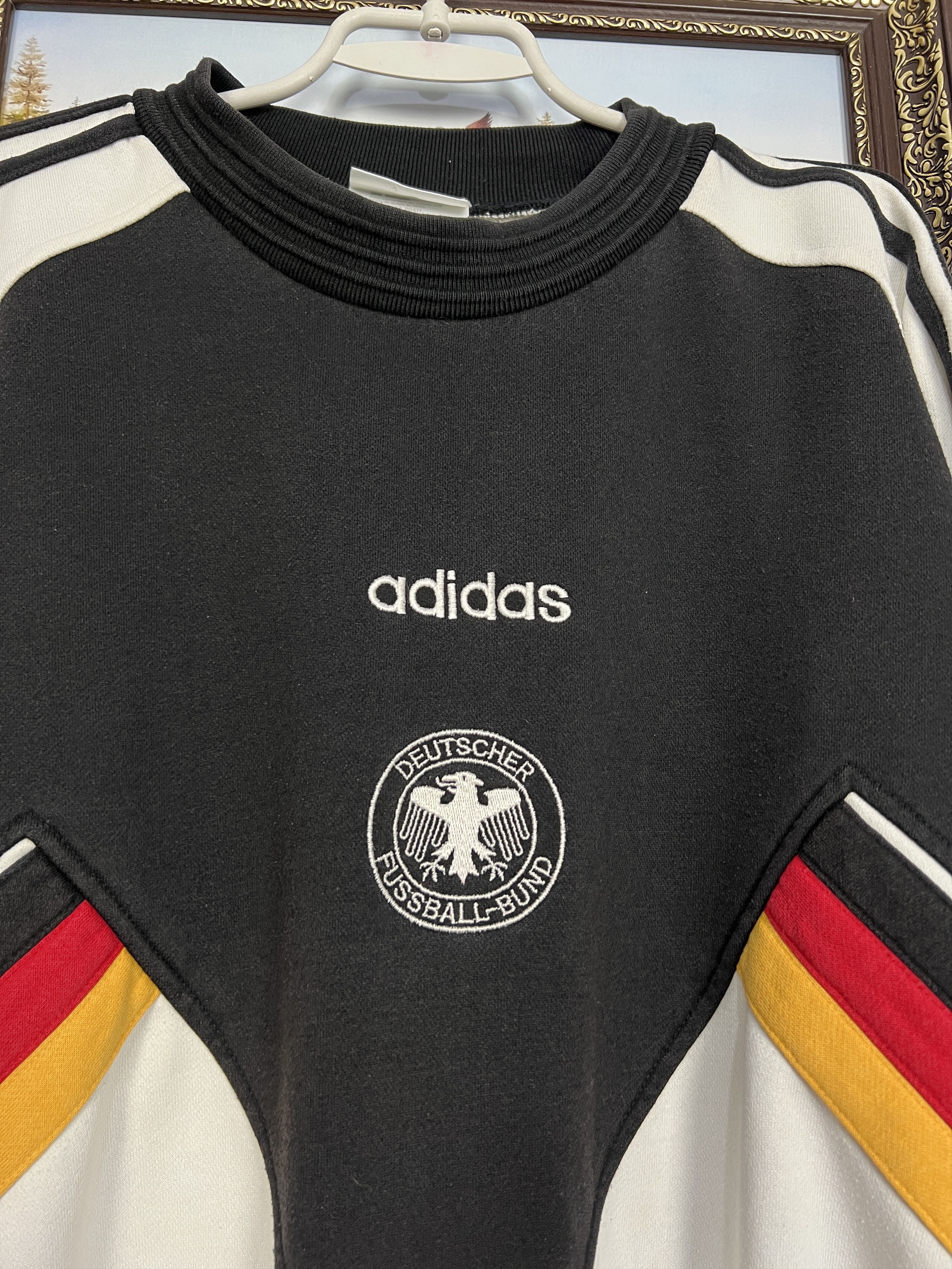 Adidas Germany Football Sweatshirt Soccer Crewneck Track Top Size US L / EU 52-54 / 3 - 3 Thumbnail