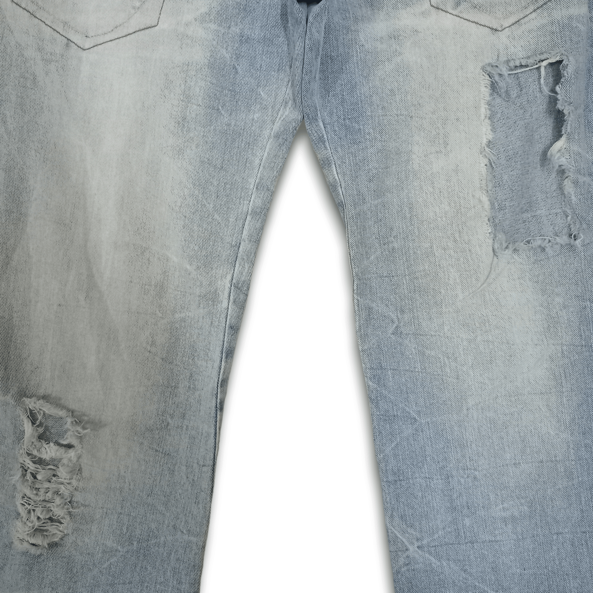 Japanese Brand Vintage Japanese Brand Bush Style Ripped Studded Jeans Size US 31 - 5 Thumbnail