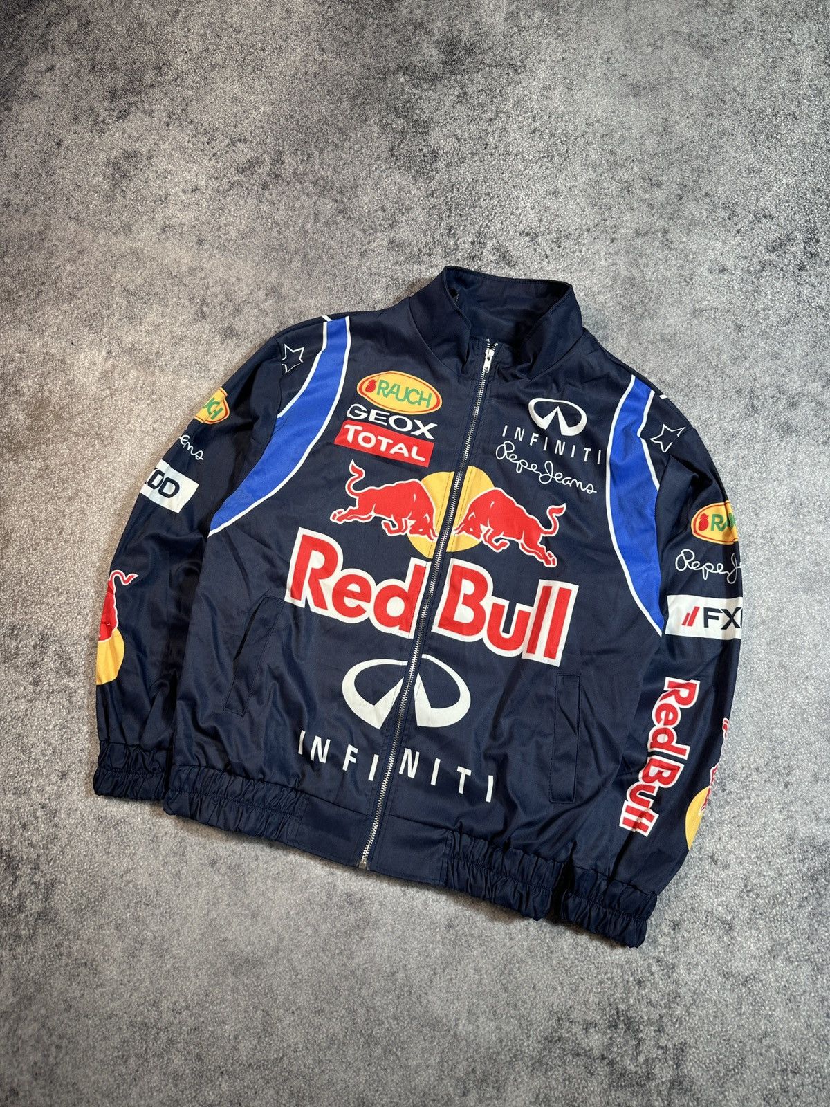 Red Bull Pepe Bomberjacke Red Bull Pepe Jeans Logo Racing Jacket