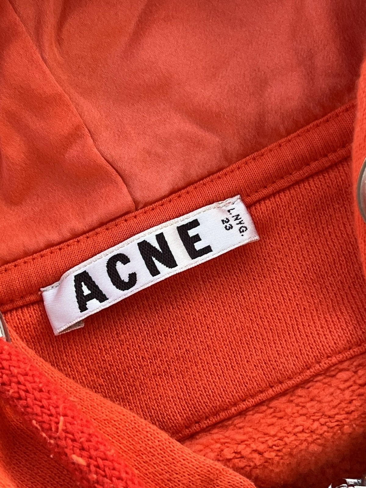 Acne Studios × Japanese Brand × Vintage 🍊VINTAGE Sample Acne studios oragne boxy hoodie Size US M / EU 48-50 / 2 - 7 Thumbnail