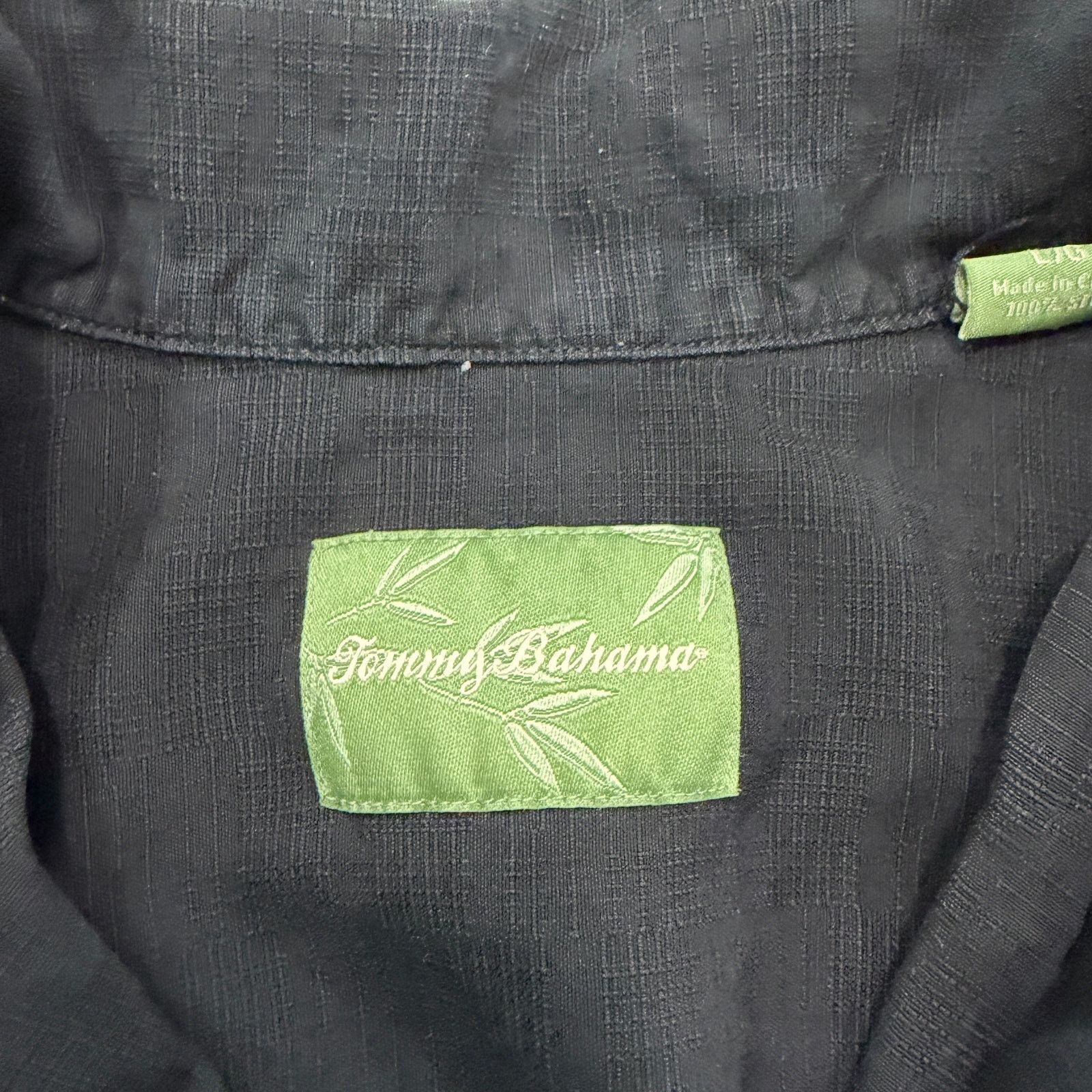 Tommy Bahama Tommy Bahama Hawaiian Shirt Men's Large Black Silk Loop Camp Size US L / EU 52-54 / 3 - 4 Thumbnail