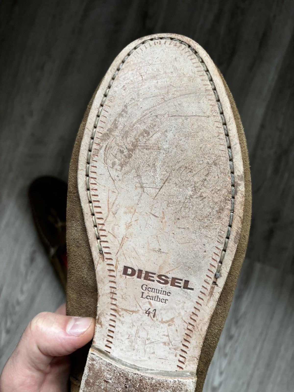 Diesel Diesel Men’s Brown Suede Leather Driving Loafers Tassel Size US 8 / EU 41 - 13 Thumbnail