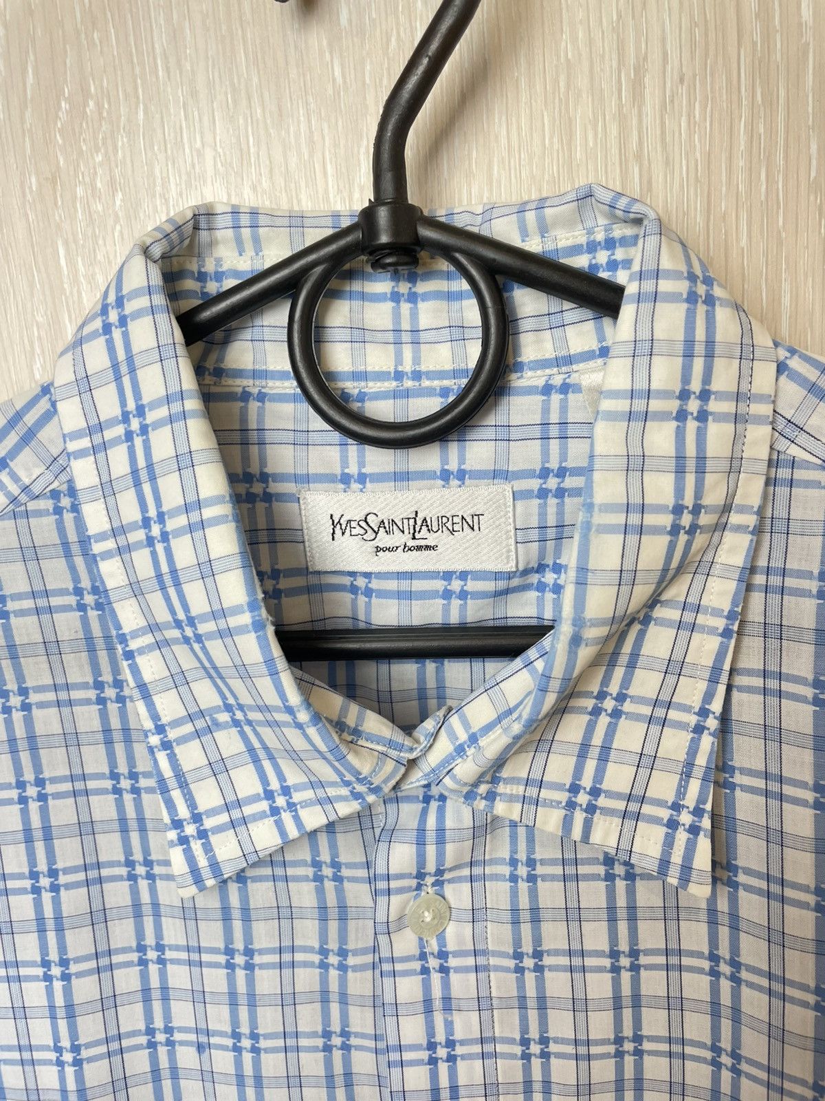 Yves Saint Laurent Vintage YSL Yves Saint Laurent Shirt Button Up Size US L / EU 52-54 / 3 - 5 Thumbnail