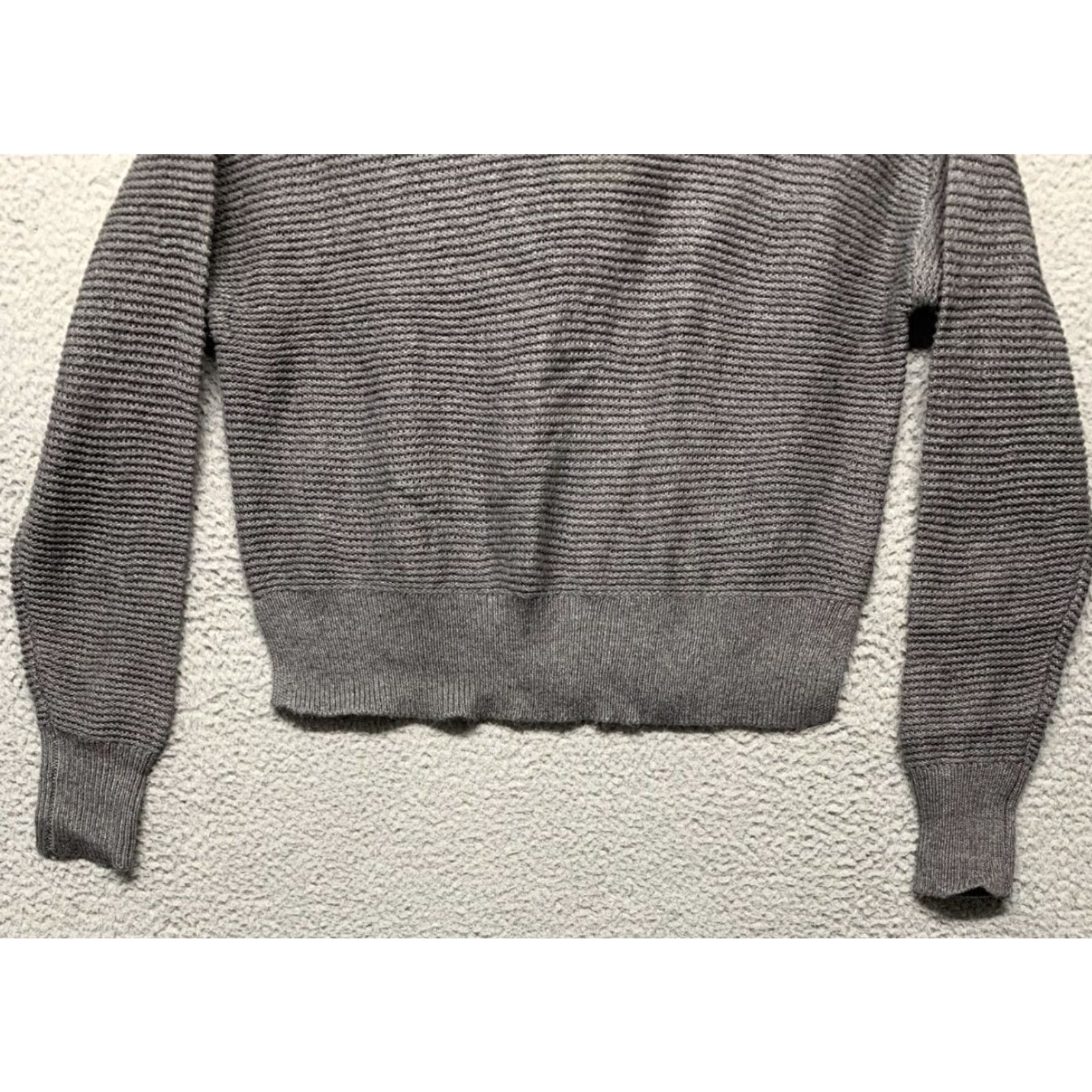 Vintage All In Motion Women's XS Hooded Pullover Sweater Cropped Gray 3” Side Slits Hooded Pullover Size XS / US 0-2 / IT 36-38 - 5 Thumbnail