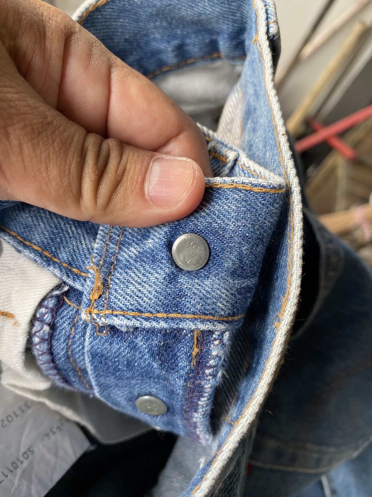 Levi's × Levi's Vintage Clothing × Vintage W30x31 Vintage levi's 501 90s faded made in FRANCE Size US 31 - 8 Thumbnail
