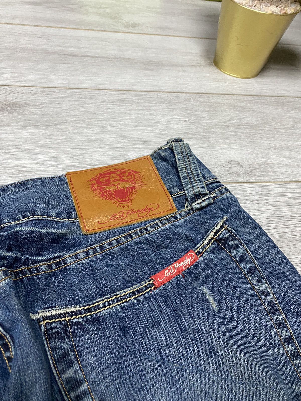 Ed Hardy Ed Hardy 🐯 tiger vintage big embro logo jeans Size US 36 / EU 52 - 7 Thumbnail