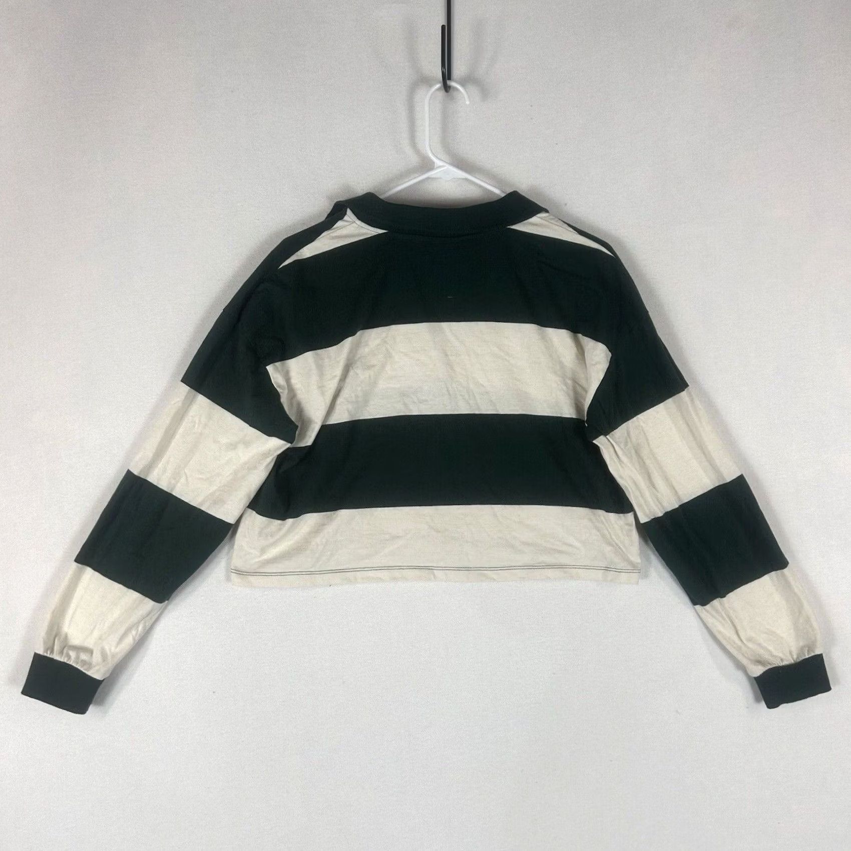 Disney Disney Bambi Cropped Sweatshirt Women's S Long Sleeve Striped Logo Pullover Relaxed Cute Disney Bambi Theme Oversized Green Size S / US 4 / IT 40 - 5 Thumbnail