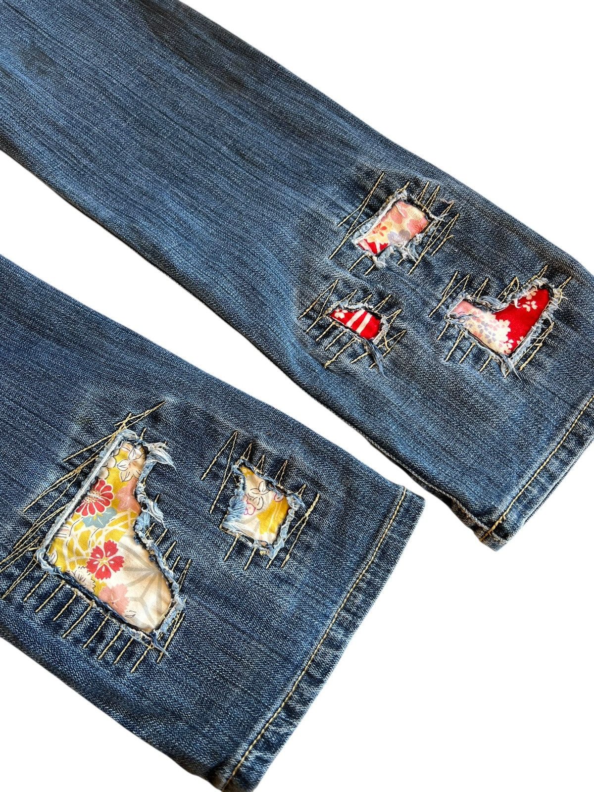 PPFM Vintage PPFM Stitching Bondage Punk Jean Size US 31 - 12 Thumbnail