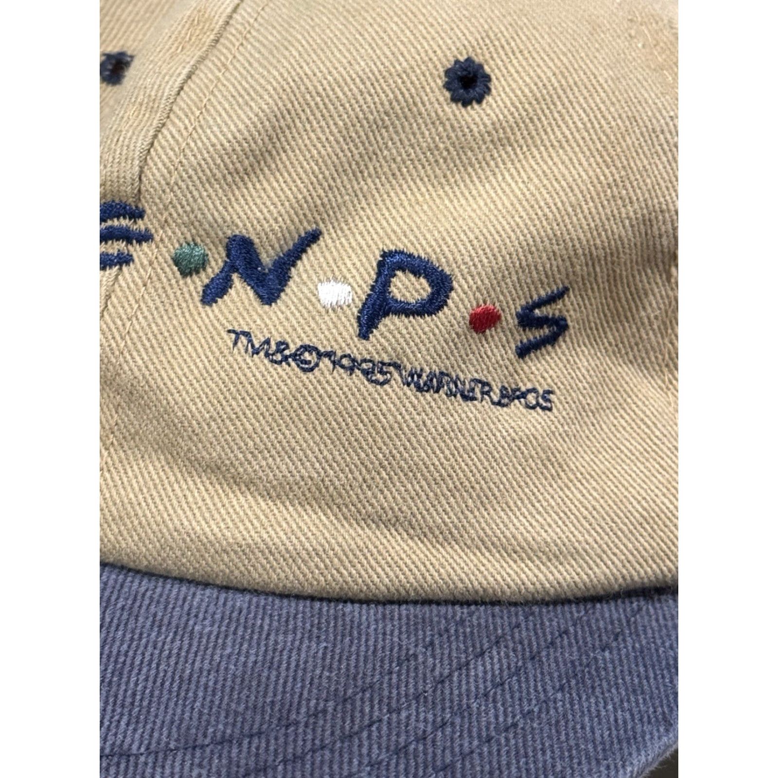 Vintage VINTAGE 1995 Friends Promotional Yupoong Strapback Hat Cap NBC Warner Bros Baseball Cap Adjustable Men One Size Beige 90s TV Women/Men Size ONE SIZE - 3 Thumbnail