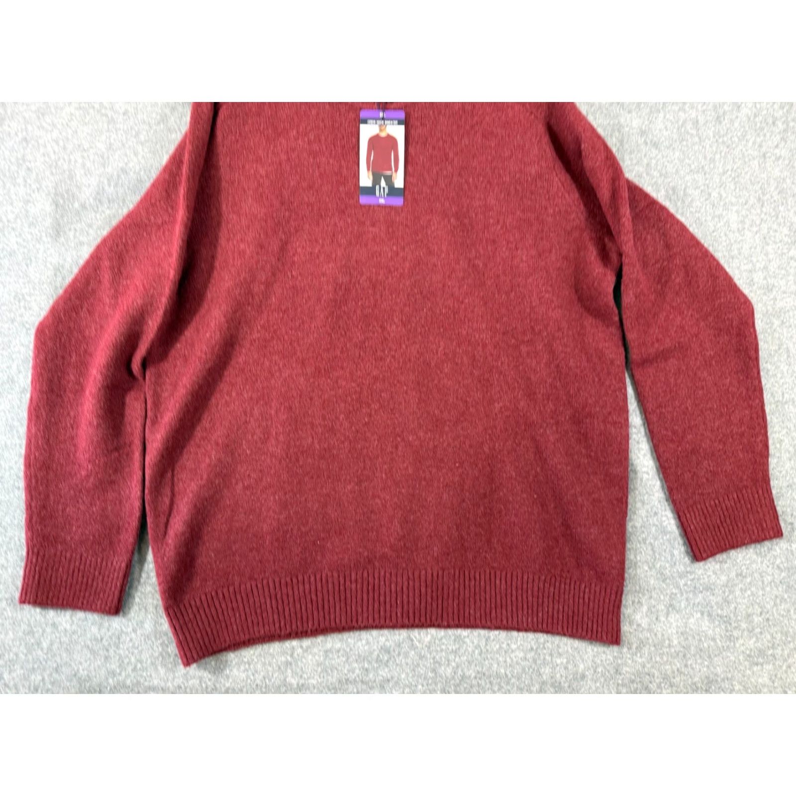 Gap Gap Sweater Mens 2XL Red Wool Blend Stretch Crew Neck Raglan Sleeve NWT Size US XXL / EU 58 / 5 - 4 Thumbnail