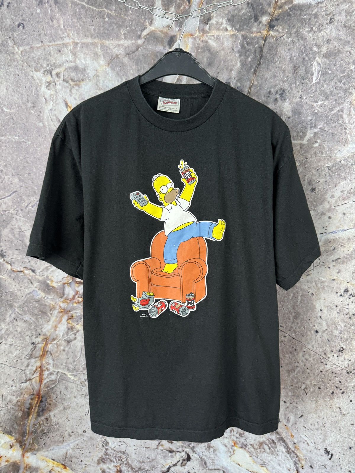 The Simpsons Men’s The Simpsons 2004 T-Shirt Duff Bear Size Large Size US L / EU 52-54 / 3 - 1 Thumbnail