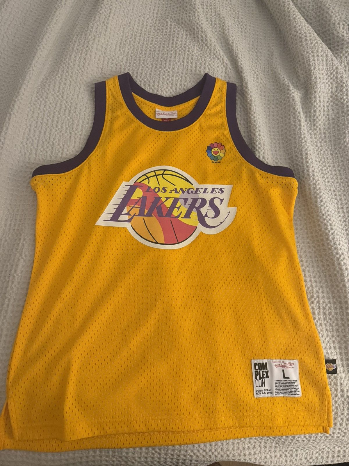 Takashi Murakami Takashi Murakami x LA Lakers M&N Basketball Jersey Gold Size US L / EU 52-54 / 3 - 1 Thumbnail