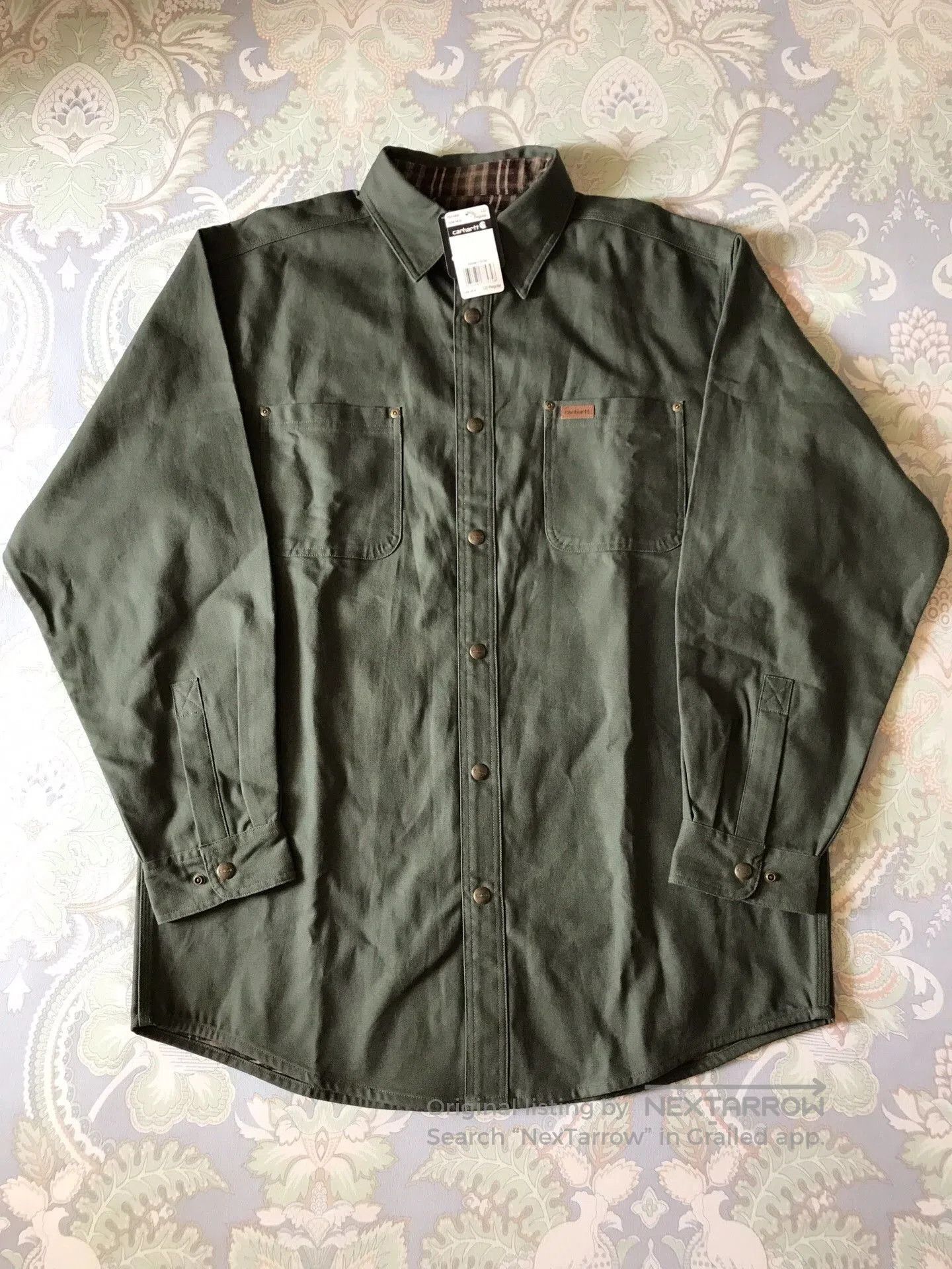 Carhartt Carhartt S296 Moss Green Work Shirt Jacket. Size US L / EU 52-54 / 3 - 1 Thumbnail