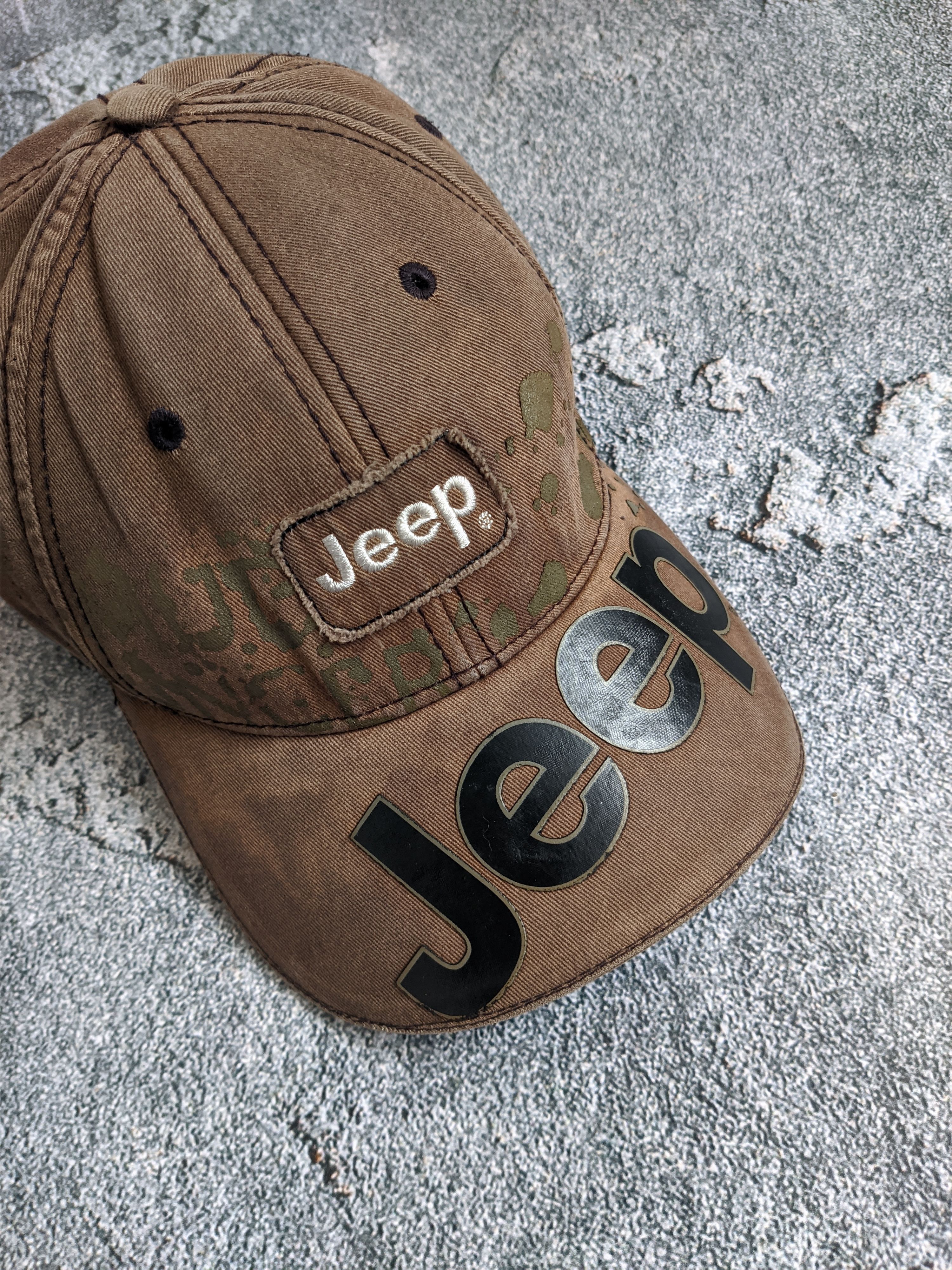 Jeep Vintage Jeep cap hat y2k big logo Size ONE SIZE - 3 Thumbnail