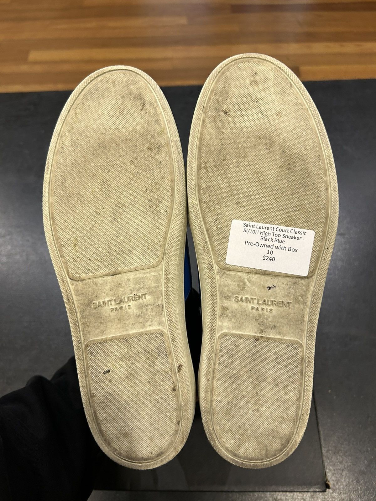 Yves Saint Laurent Saint Laurent Court Classic SL-10H High - Blue Size US 10.5 / EU 43-44 - 5 Thumbnail