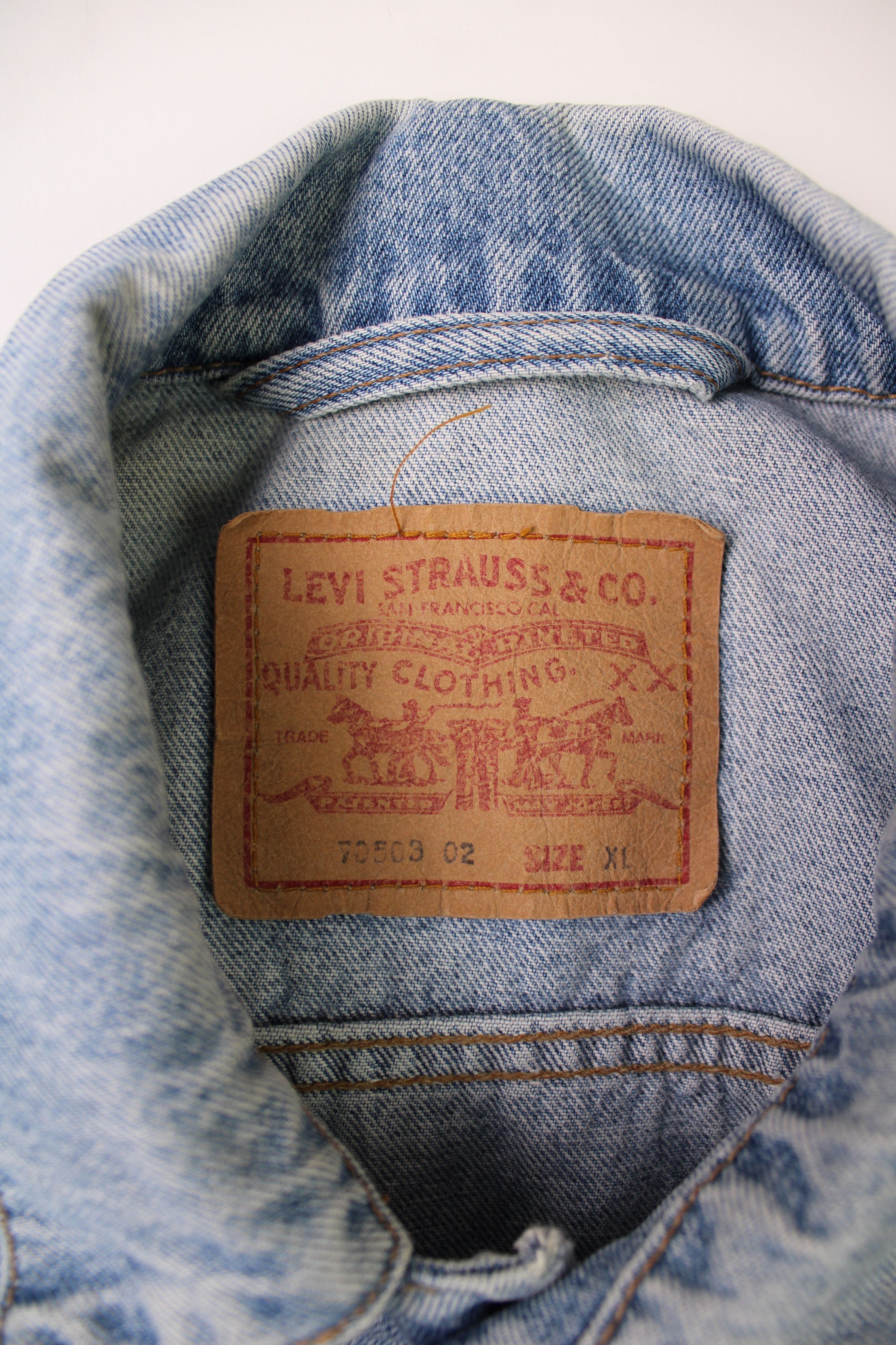 Levi's Levis Vintage Denim Trucker Jacket 1980S Vtg XL Size US XL / EU 56 / 4 - 3 Thumbnail