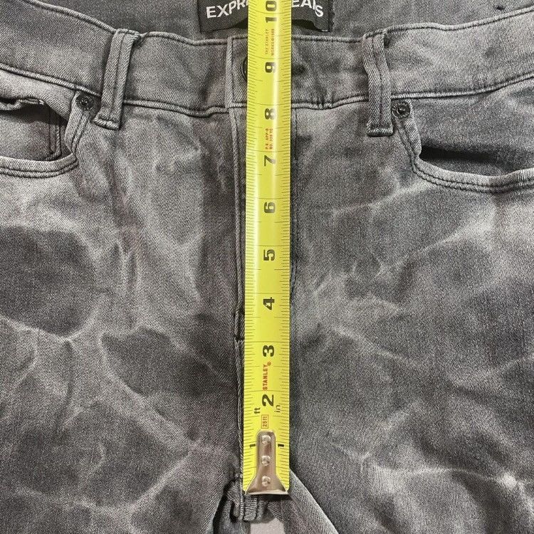 Express MIA Tie dye low rise skinny jeans Size 32" / US 10 / IT 46 - 6 Thumbnail