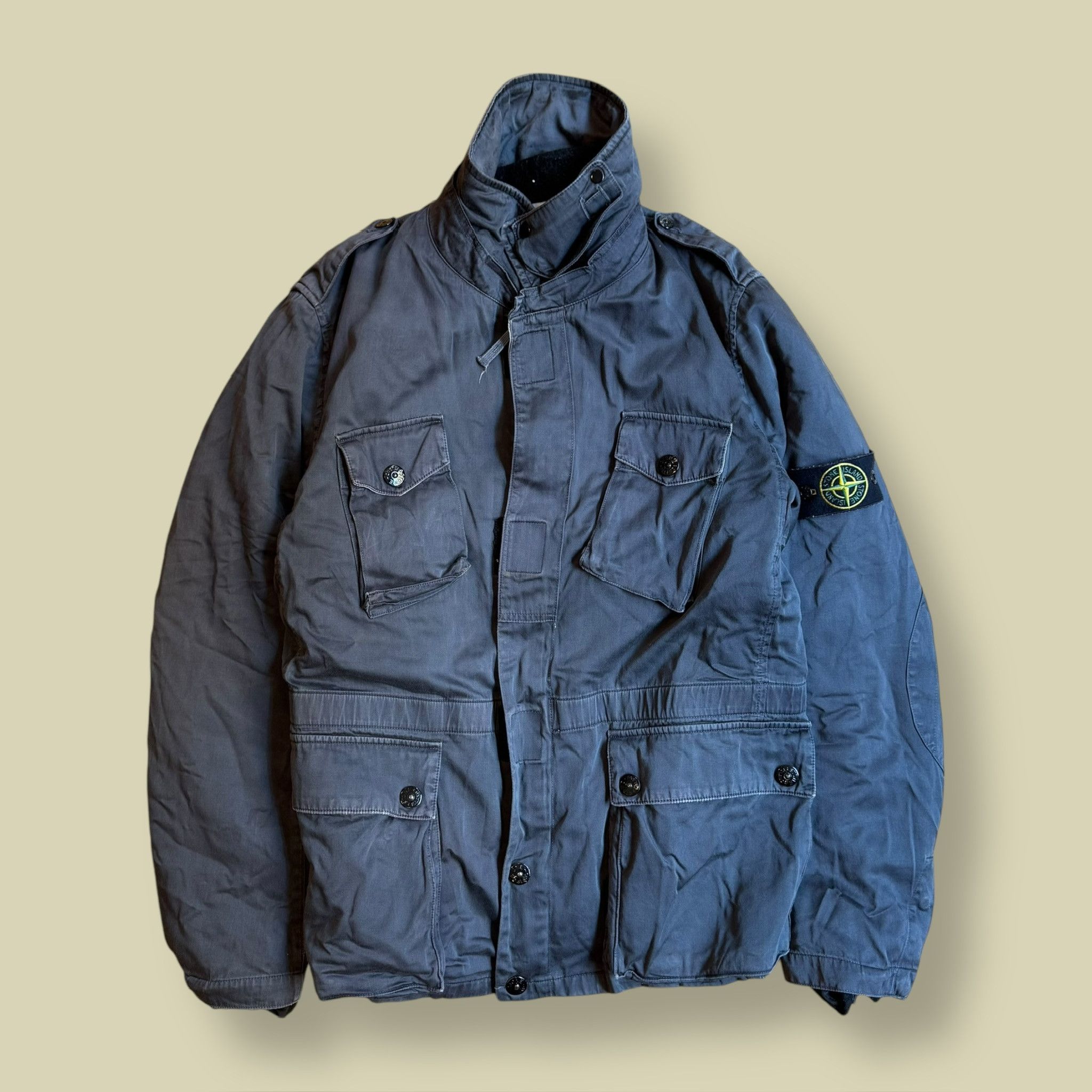 Stone Island Stone Island Blue Jacket with removable wool lining Size US XL / EU 56 / 4 - 1 Thumbnail