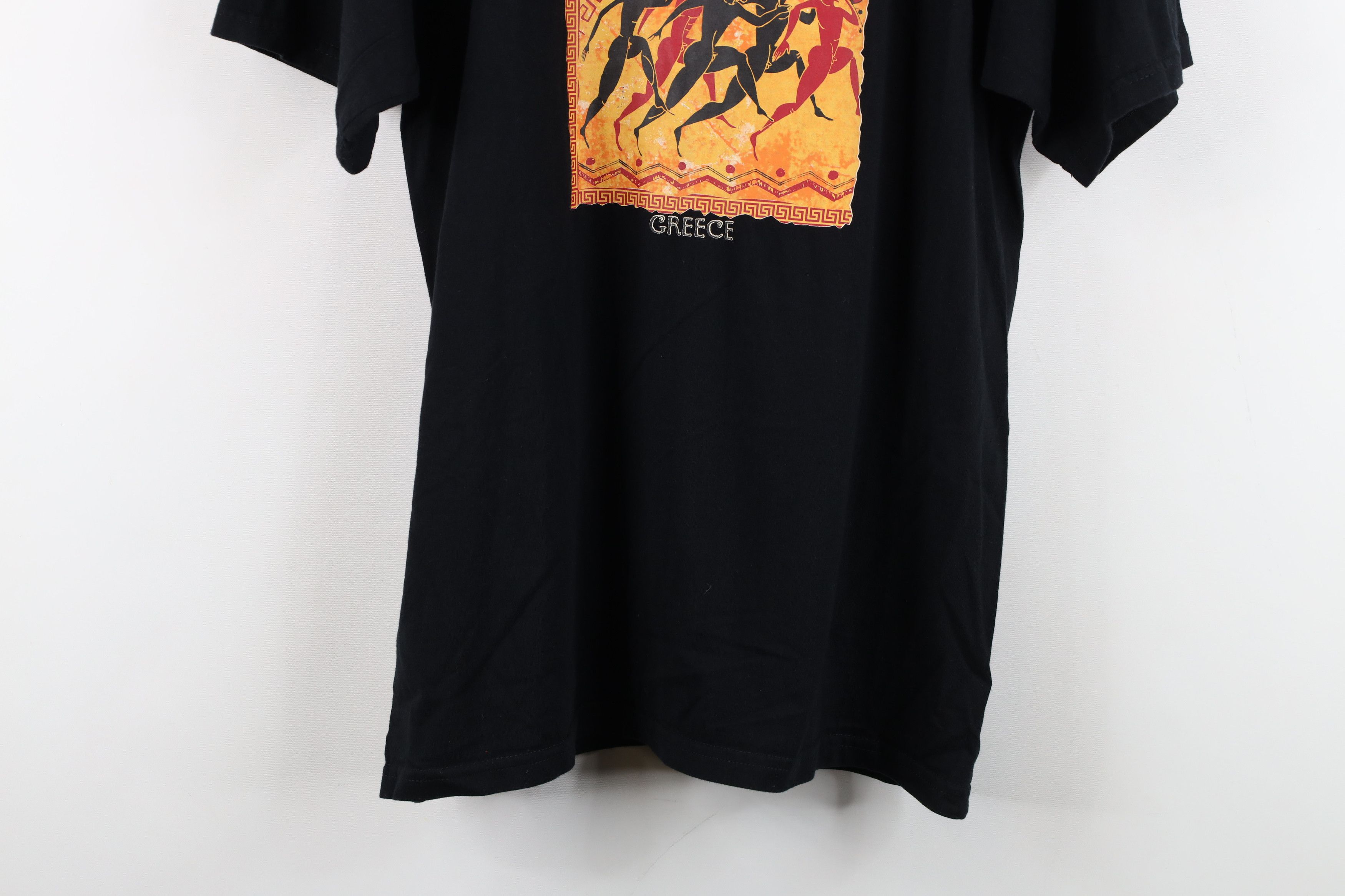 Vintage Vintage 90s Spell The Athens Marathon Greece T-shirt Black Size US M / EU 48-50 / 2 - 3 Thumbnail