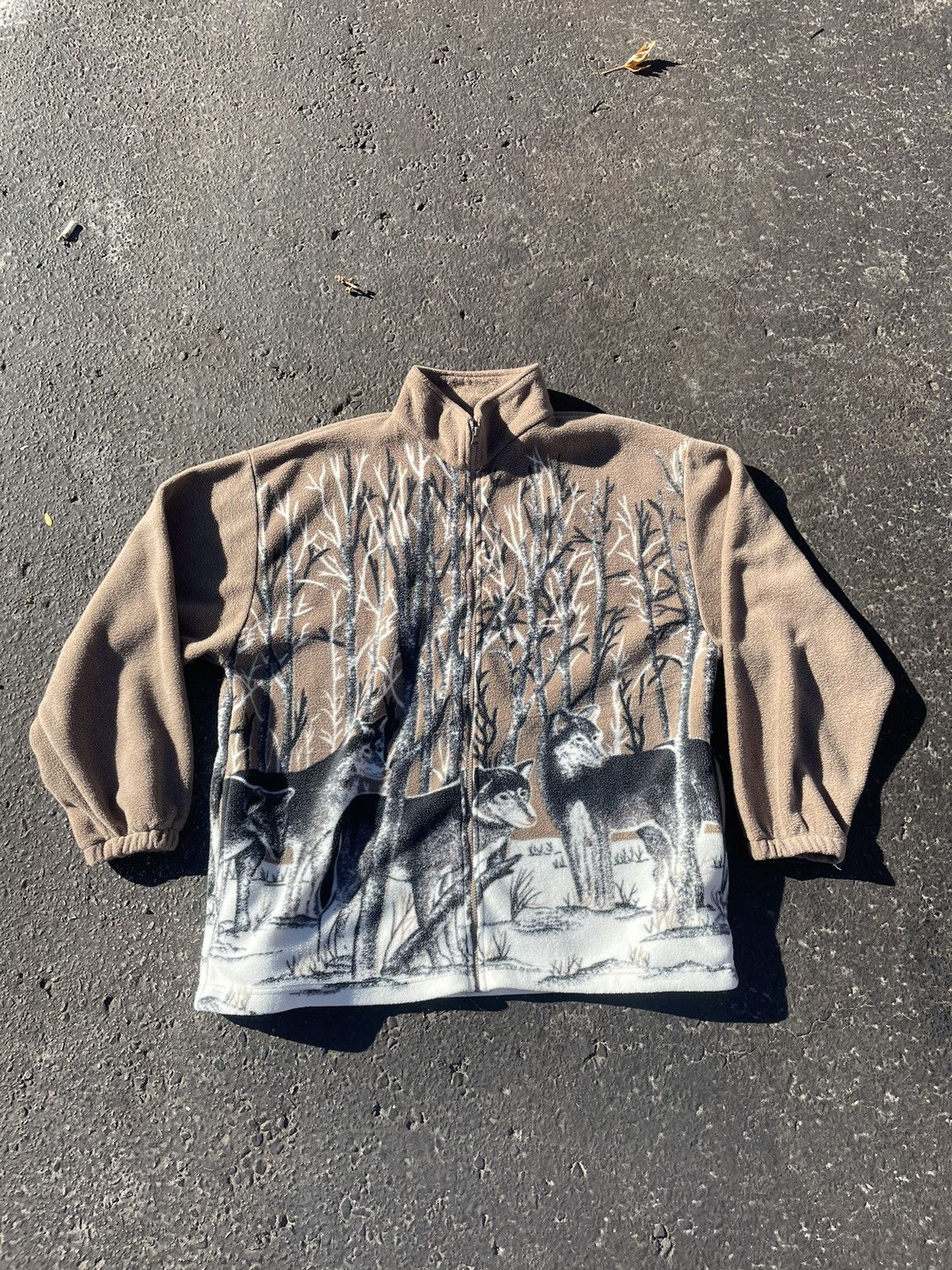 Vintage Vintage Nature Wolf fleece Size US XL / EU 56 / 4 - 1 Thumbnail