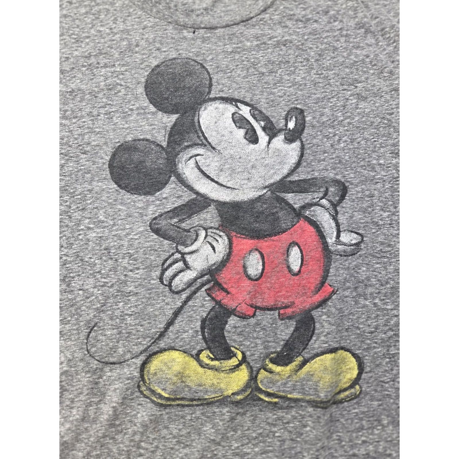 Disney VINTAGE Disney Mickey Mouse T Shirt Mens 2XL Short Sleeve Distressed Gray READ Size US XXL / EU 58 / 5 - 2 Thumbnail