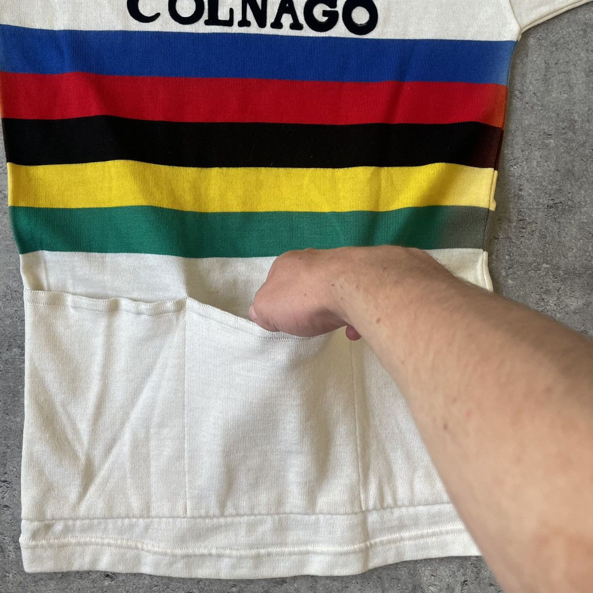 Vintage Vintage Cycling Jersey Del Tongo Colango 80s Size US S / EU 44-46 / 1 - 10 Thumbnail