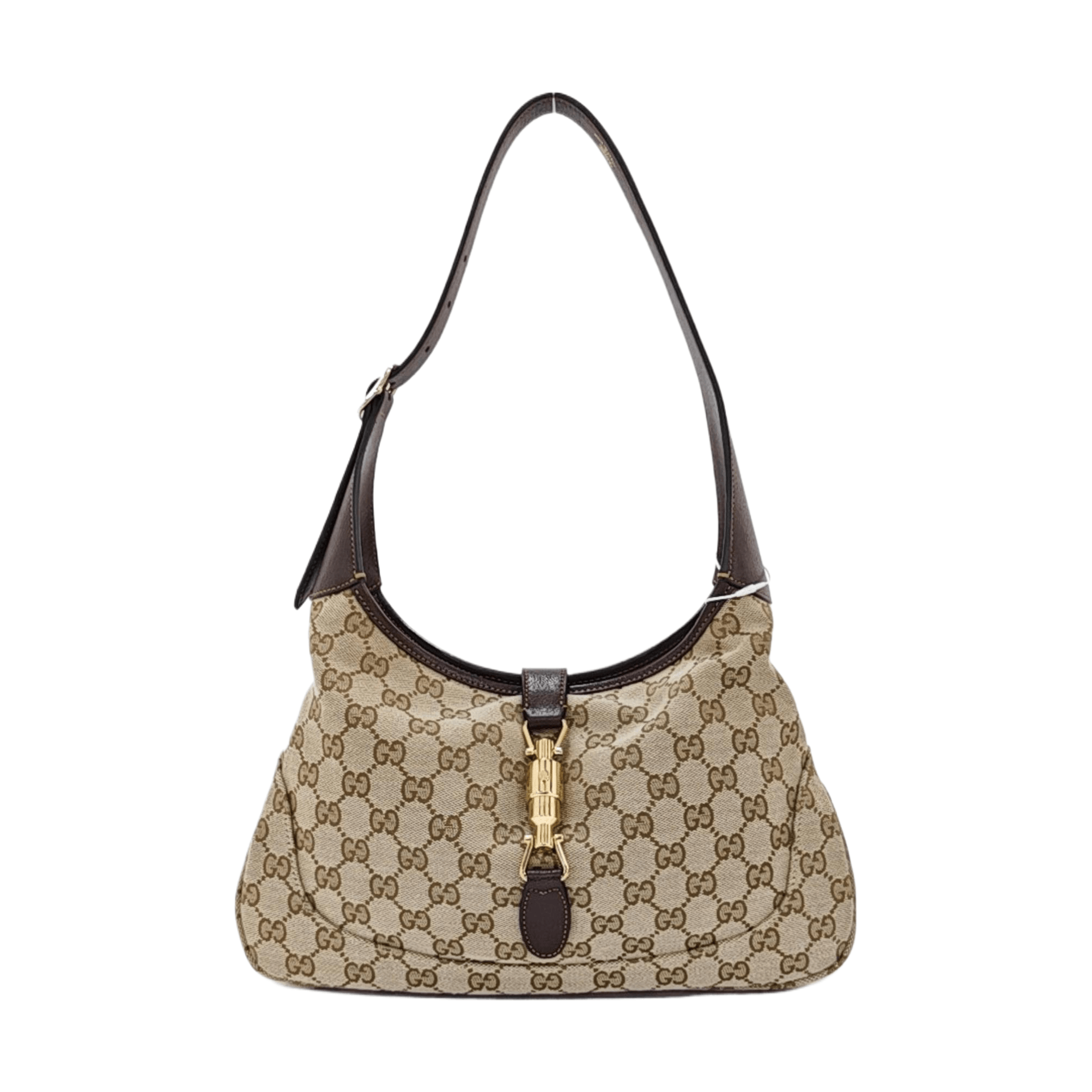 Gucci Gucci Jackie Monogram Canvas Shoulder Bag ONE SIZE Size ONE SIZE - 1 Thumbnail