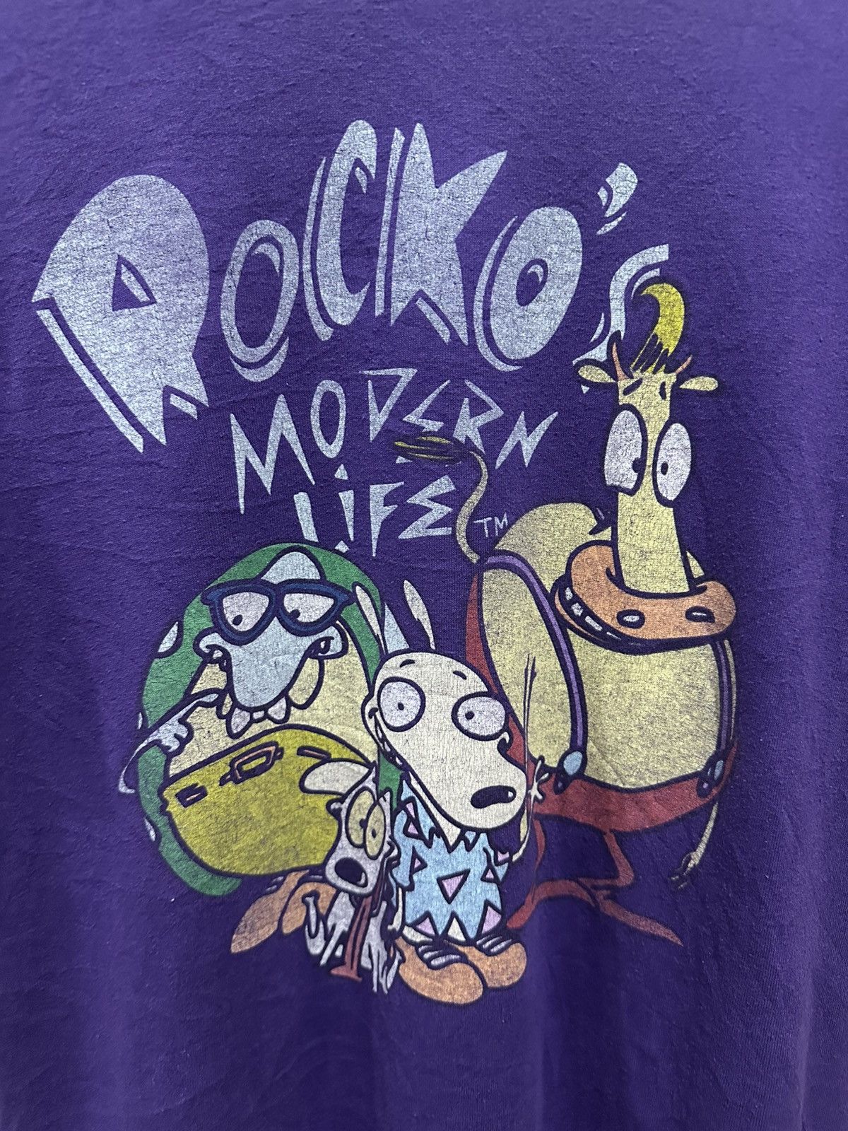 Nickelodeon Vintage x Rockos Modern Life x Tshirt x Cartoon Size US M / EU 48-50 / 2 - 2 Thumbnail