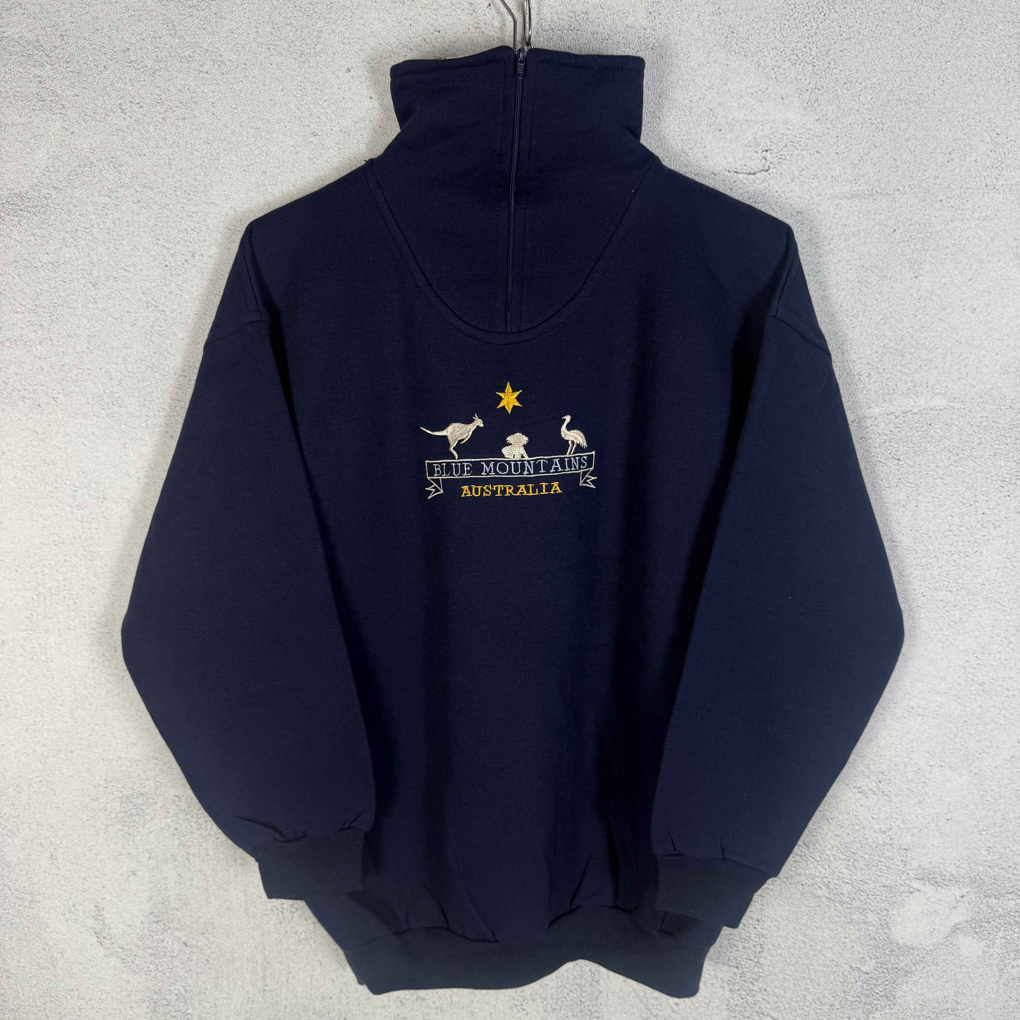 Vintage Vintage Blue Mountains Australia Half Zip Sweatshirt Size US M / EU 48-50 / 2 - 3 Thumbnail