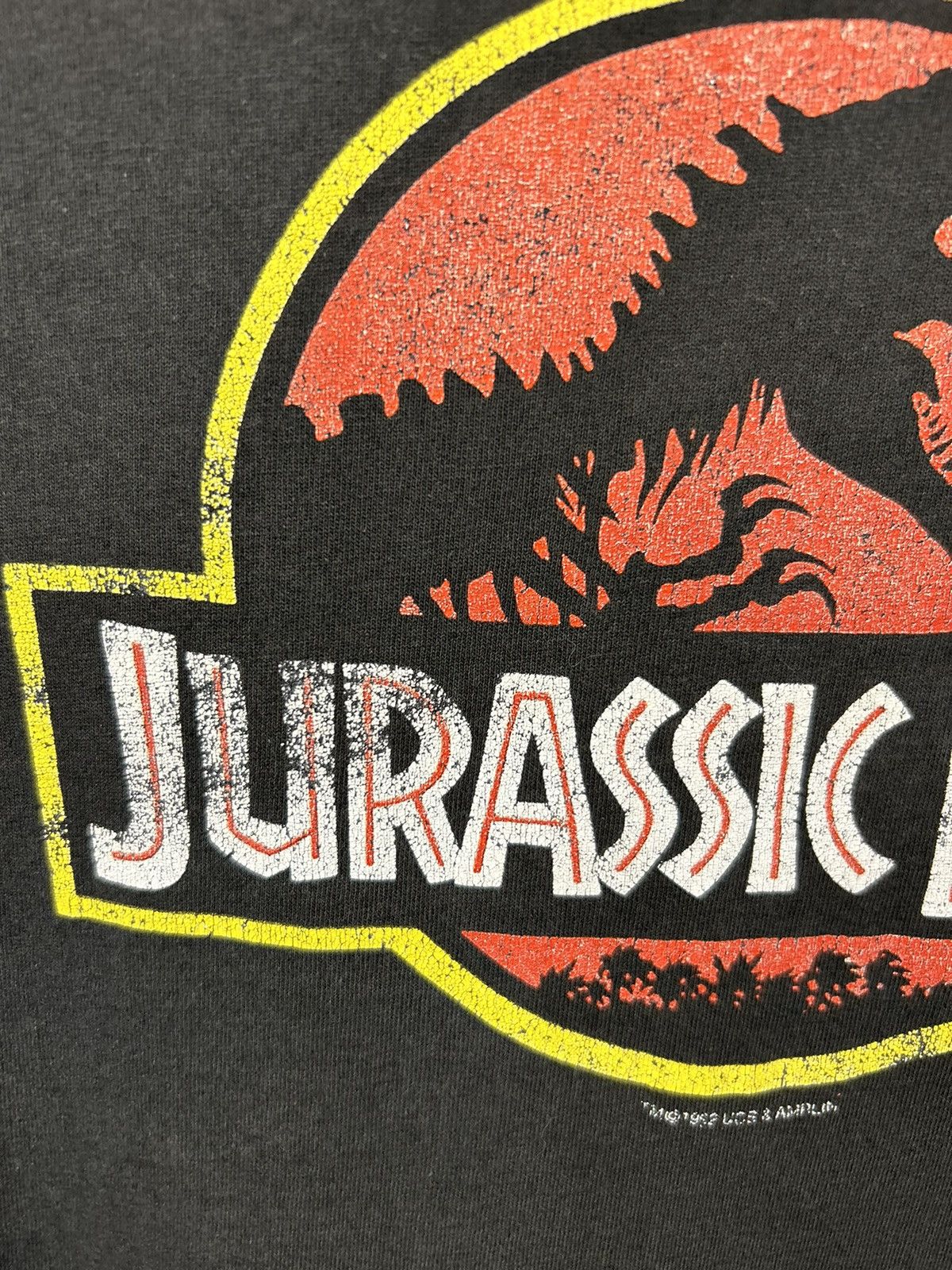 Vintage Vintage 90s Jurassic Park 1992 Movie T shirt Size US XL / EU 56 / 4 - 9 Thumbnail