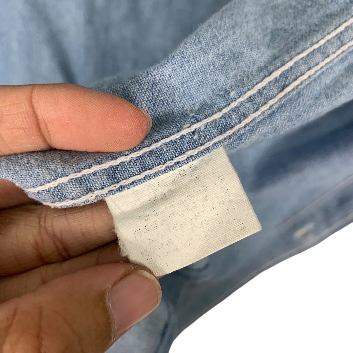 Vintage PENNY WORTH Western Chambray Denim Shirt #1265-C57 Size US L / EU 52-54 / 3 - 17 Thumbnail