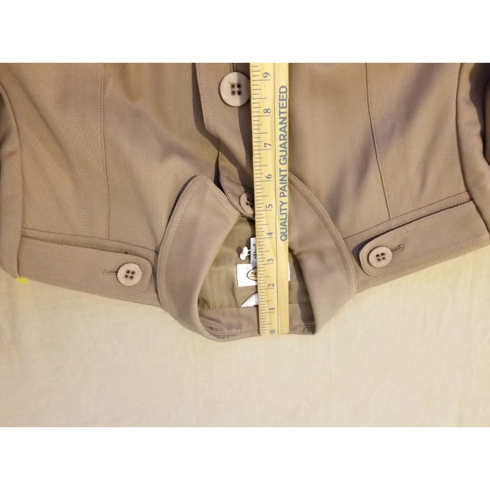Talbots Womens Talbots Wool Blazer 8 Khaki Beige Wool Jacket Blazer 8 Womens Mens? Size M / US 6-8 / IT 42-44 - 6 Thumbnail