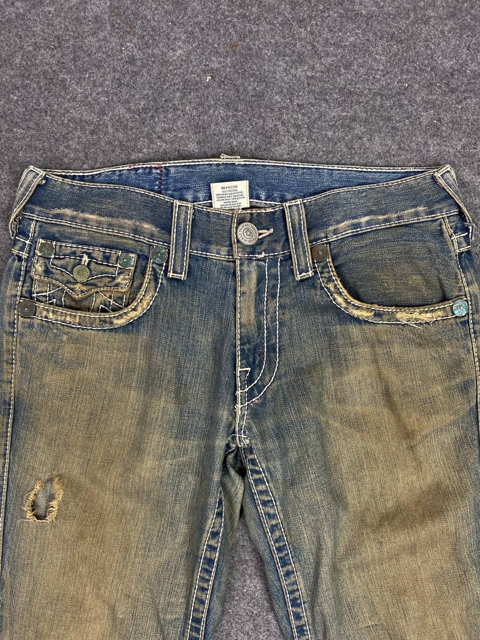 True Religion vintage true religion bootcut flare distressed denim Size US 34 / EU 50 - 9 Thumbnail