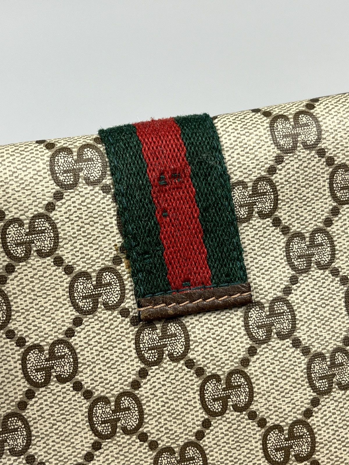 Gucci Vintage GUCCI Monogram Leather Clutch Wallet Bag Size ONE SIZE - 5 Thumbnail