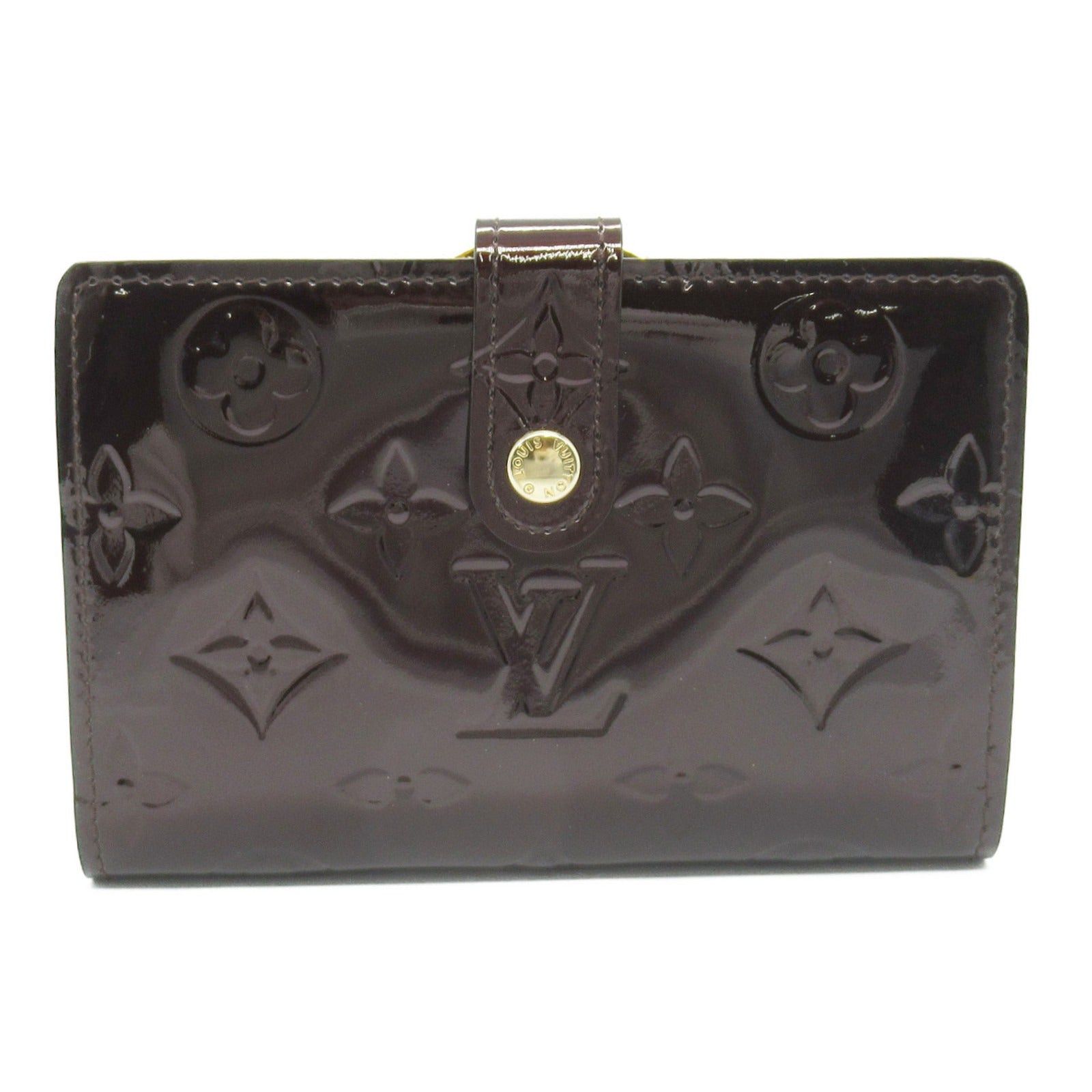 Louis Vuitton Louis Vuitton Portefeuille Viennois Bi-Fold Wallet Enamel Vernis Brown Amarante Size ONE SIZE - 1 Thumbnail