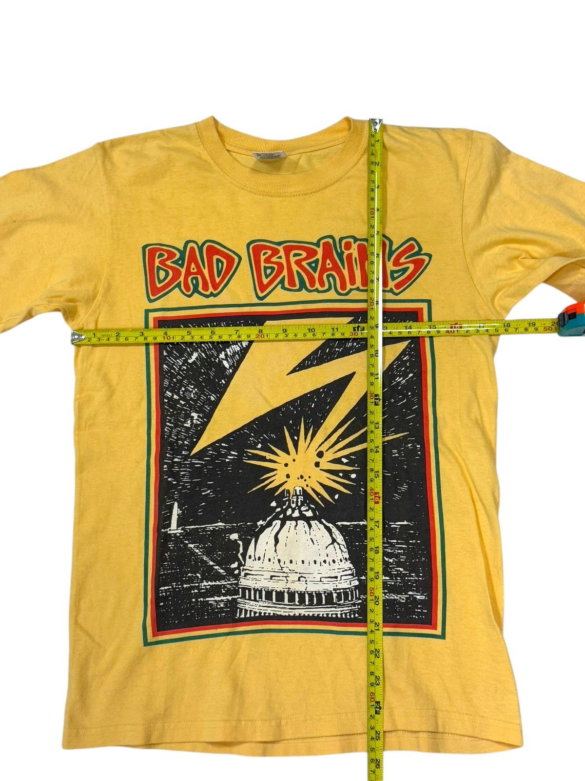 Anvil VINTAGE 90s-Y2K BAD BRAINS HARDCORE PUNK BAND YELLOWISH TEE Size US XS / EU 42 / 0 - 3 Thumbnail