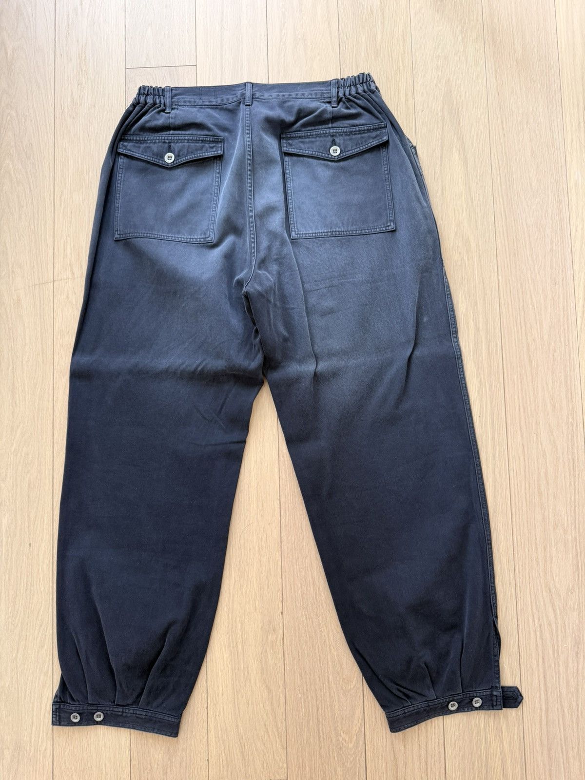 Visvim 23aw ict carrol pants dmgd blk
