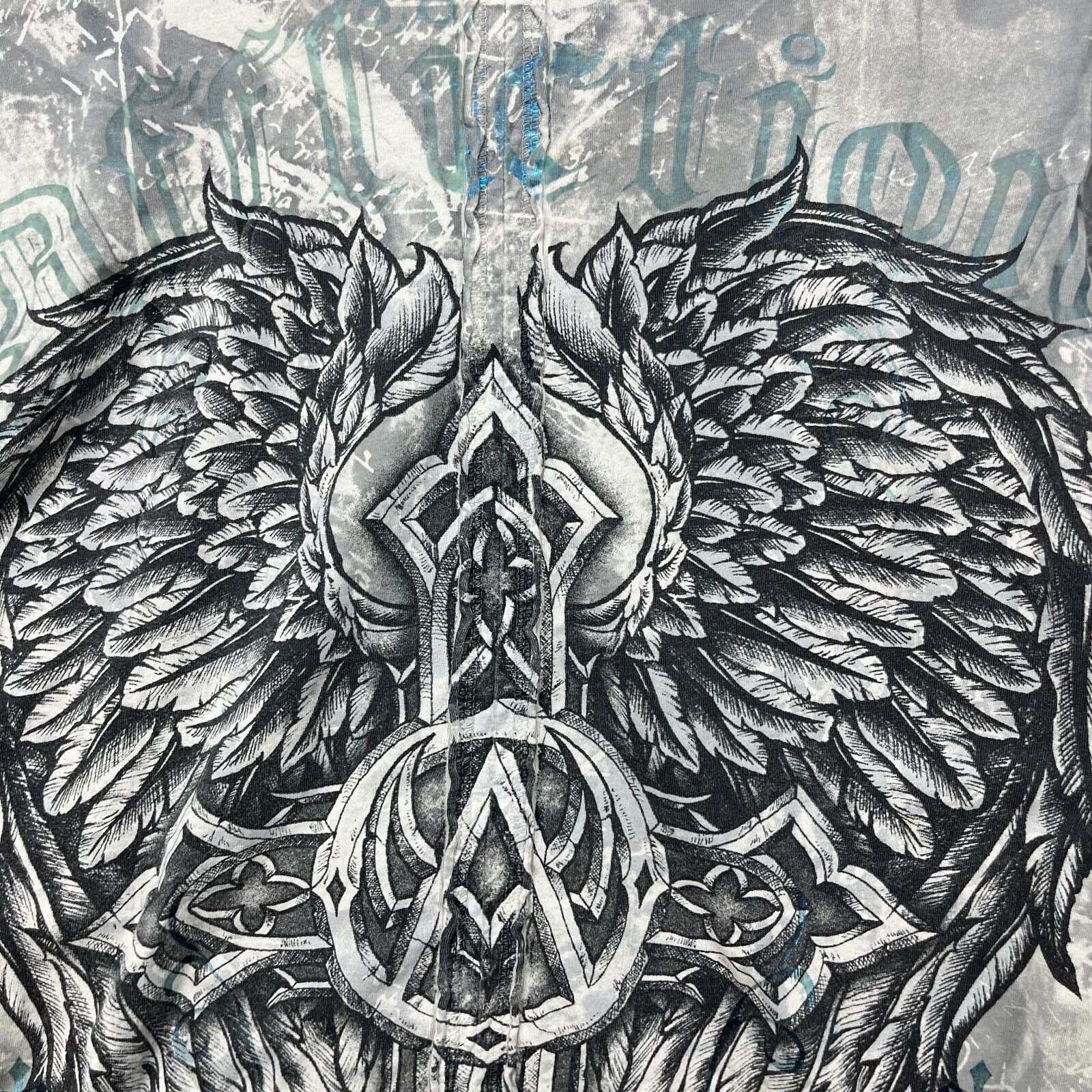Affliction × Vintage Vintage Y2K Flex Affliction Cross Wings Long Sleeve Large Size US L / EU 52-54 / 3 - 11 Thumbnail