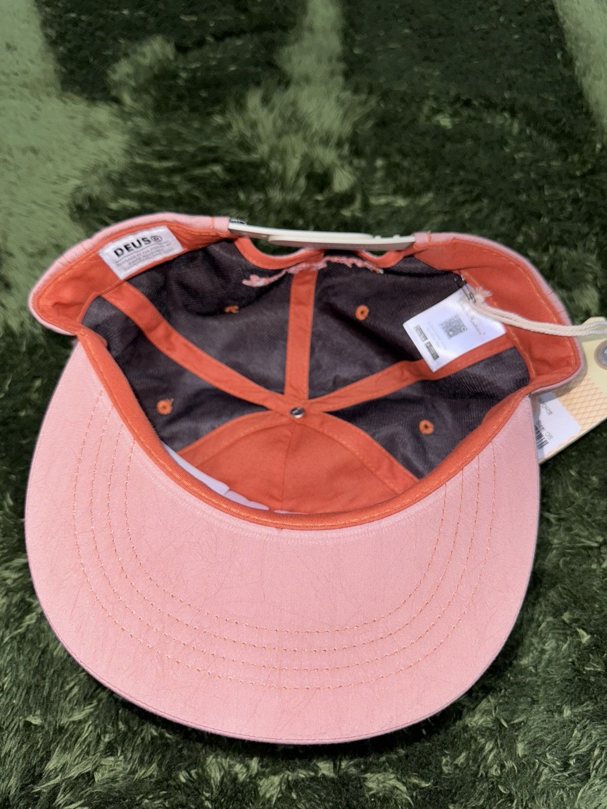 Designer × Deus Ex Machina DEUS EX MACHINA board and cycle logo embroidey cap peach Size ONE SIZE - 7 Thumbnail