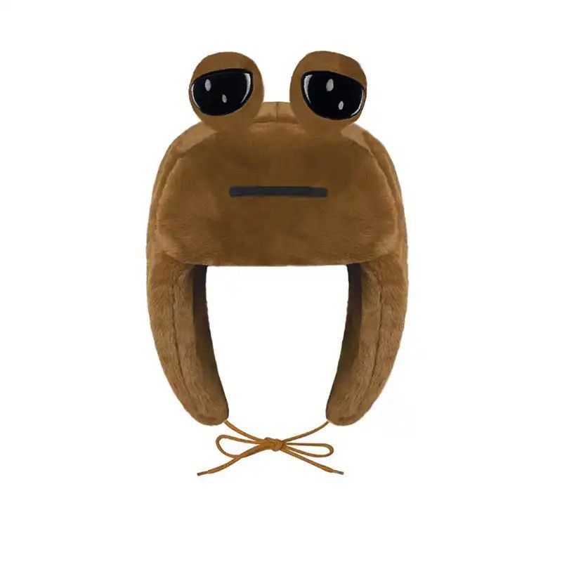 Other Pou Plush Furdiburb Emotion Alien Ushanka Hat Size ONE SIZE - 3 Thumbnail