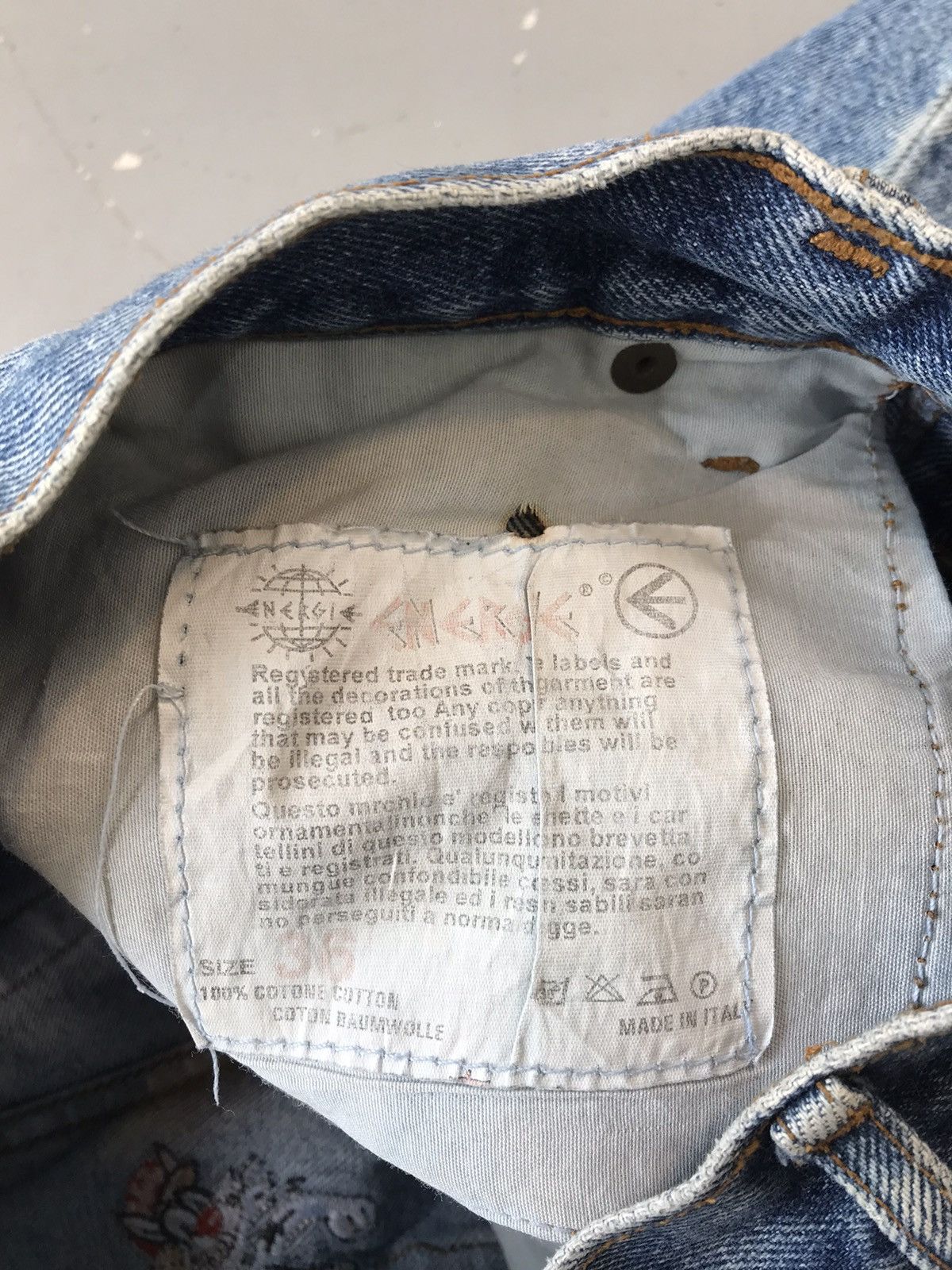 Energie × Vintage Vintage energy trade mark SpellOut animal embroidered denim Size US 30 / EU 46 - 8 Thumbnail