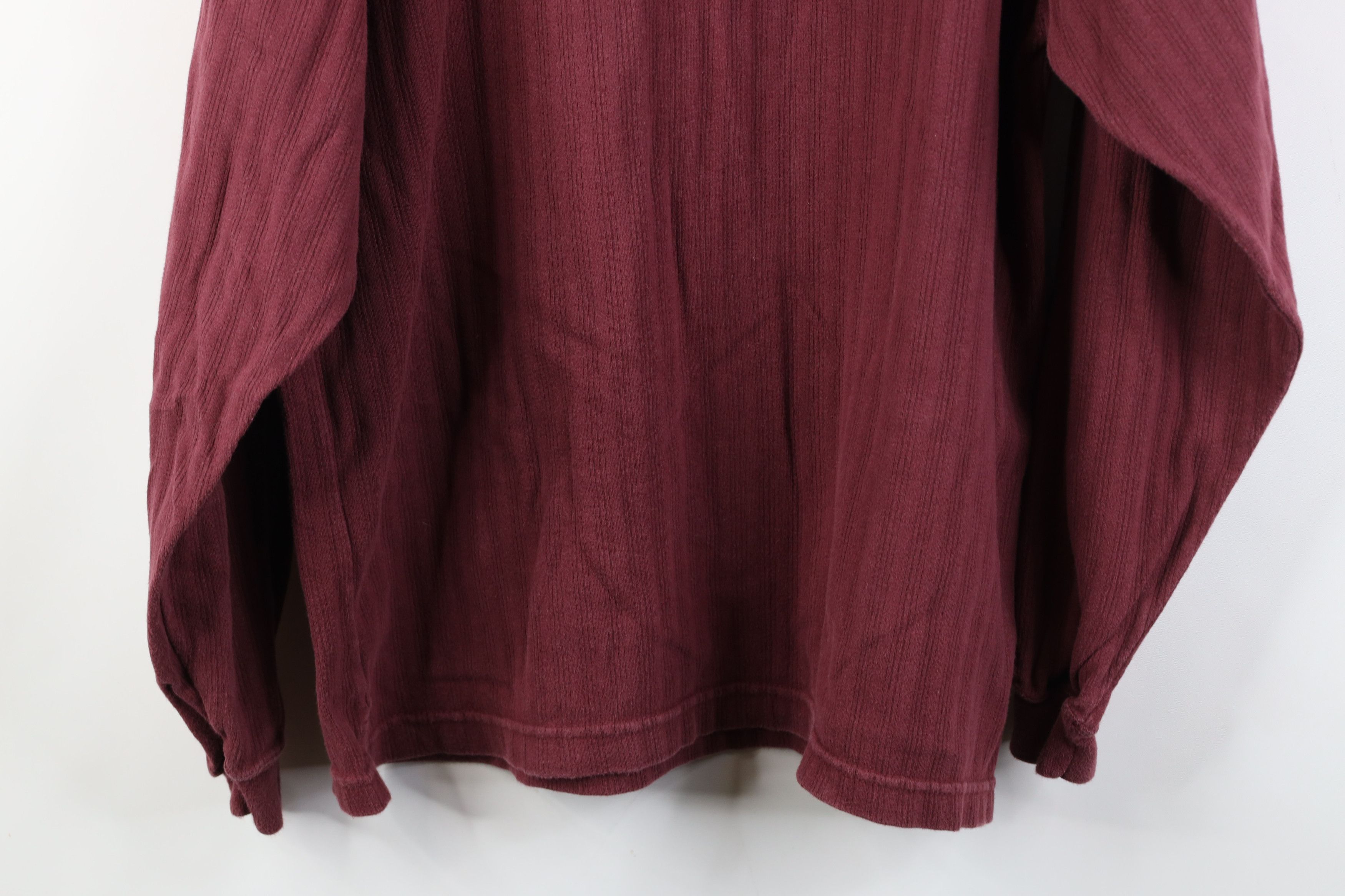 Vintage Vintage 90s Streetwear Knit Long Sleeve Henley T-Shirt Size US L / EU 52-54 / 3 - 13 Thumbnail