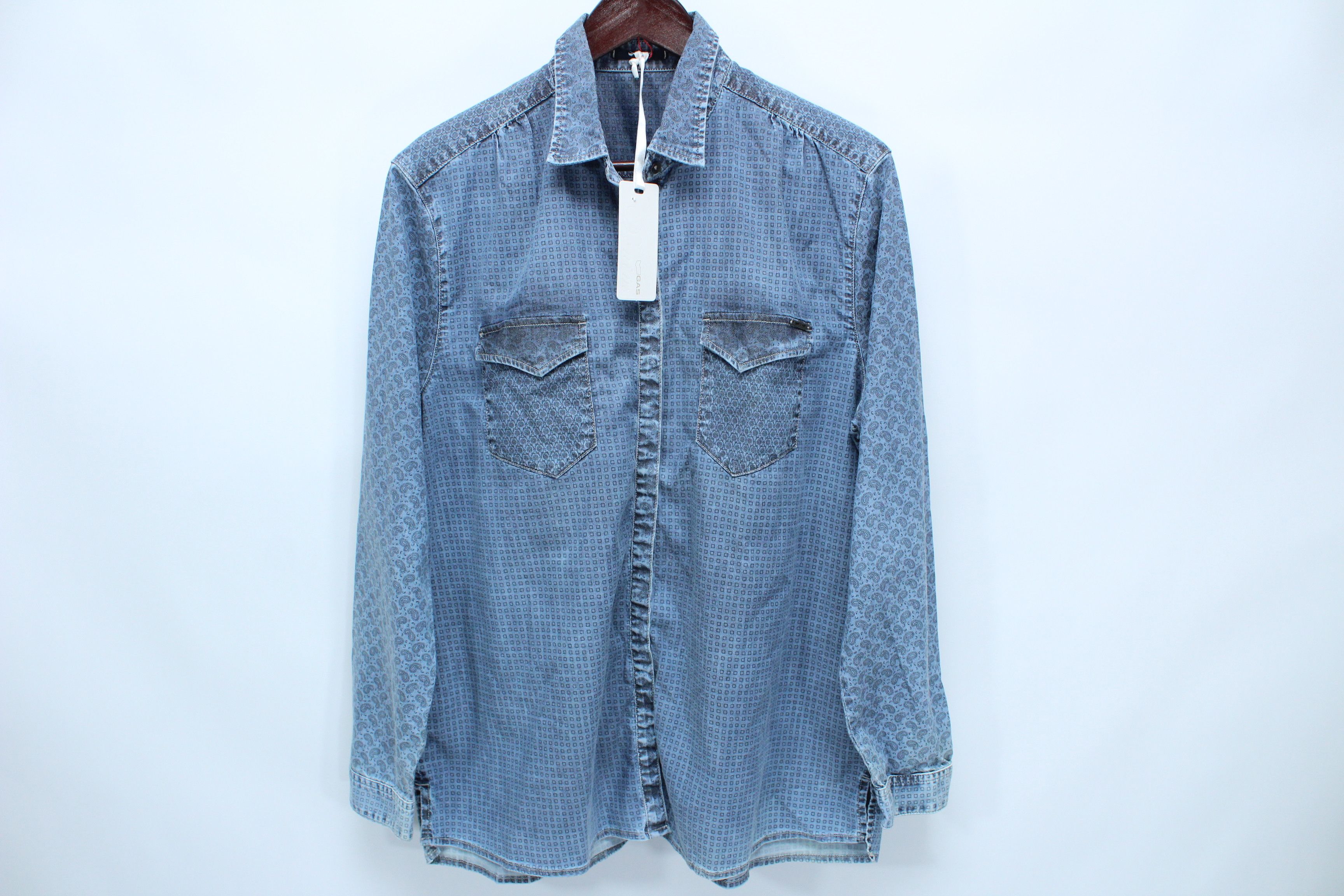 GAS Gas Shirt Mens Size L New Vintage Rare Size US M / EU 48-50 / 2 - 2 Thumbnail