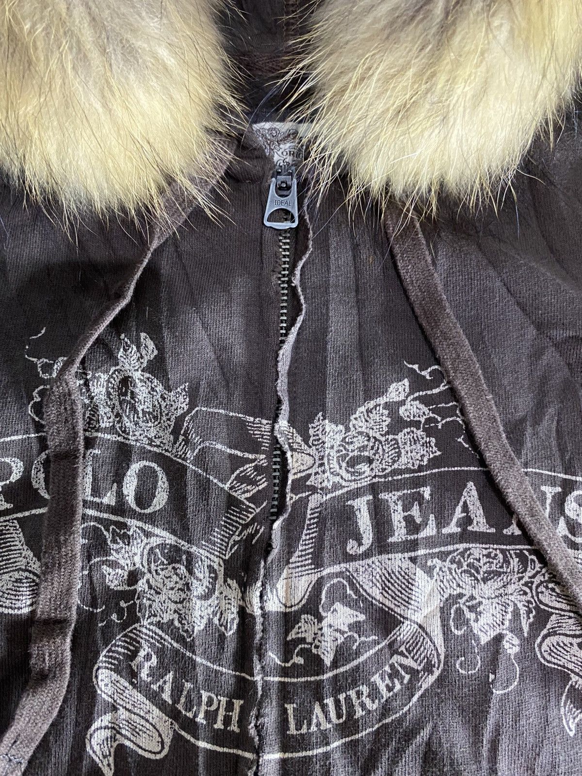 Polo Ralph Lauren × RRL Ralph Lauren × Vintage Polo ralph lauren distressed faux fur hoodie lgb style Size US XS / EU 42 / 0 - 6 Thumbnail