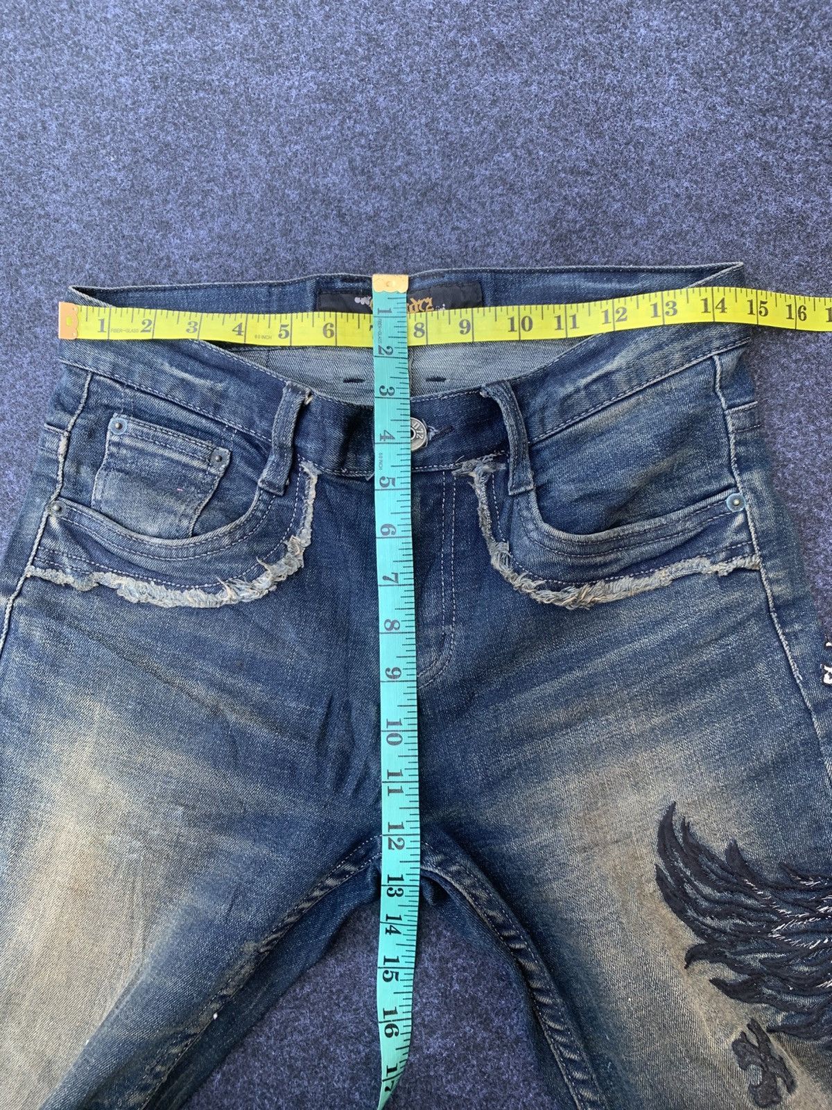 Other Cloud 72 cross symbol like chrome hearts style. Size US 29 - 4 Thumbnail