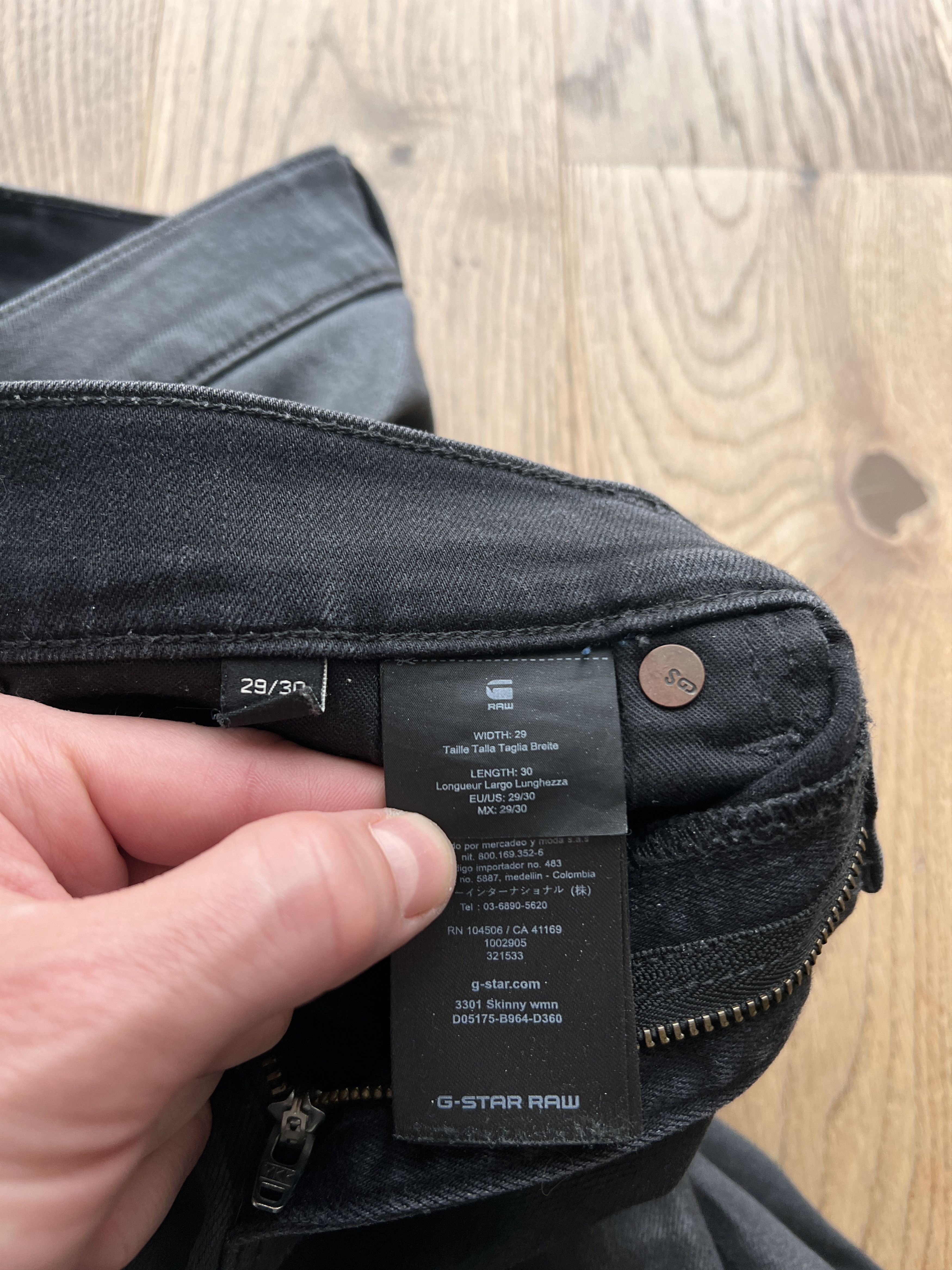 G-Star Sick G Star RAW 3301 faux leather pants waxed stretch skinny Size US 30 / EU 46 - 19 Thumbnail