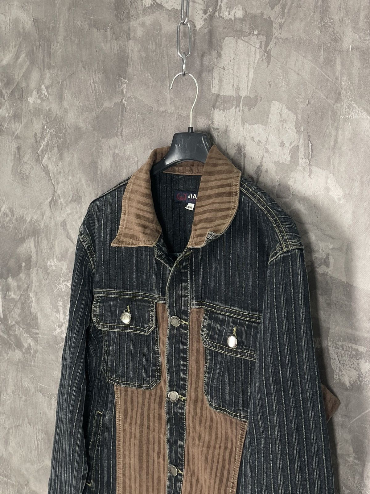 Japanese Brand × Le Grande Bleu (L.G.B.) Avant Garde Italy Design Workwear Denim Jacket Size US XXL / EU 58 / 5 - 7 Thumbnail
